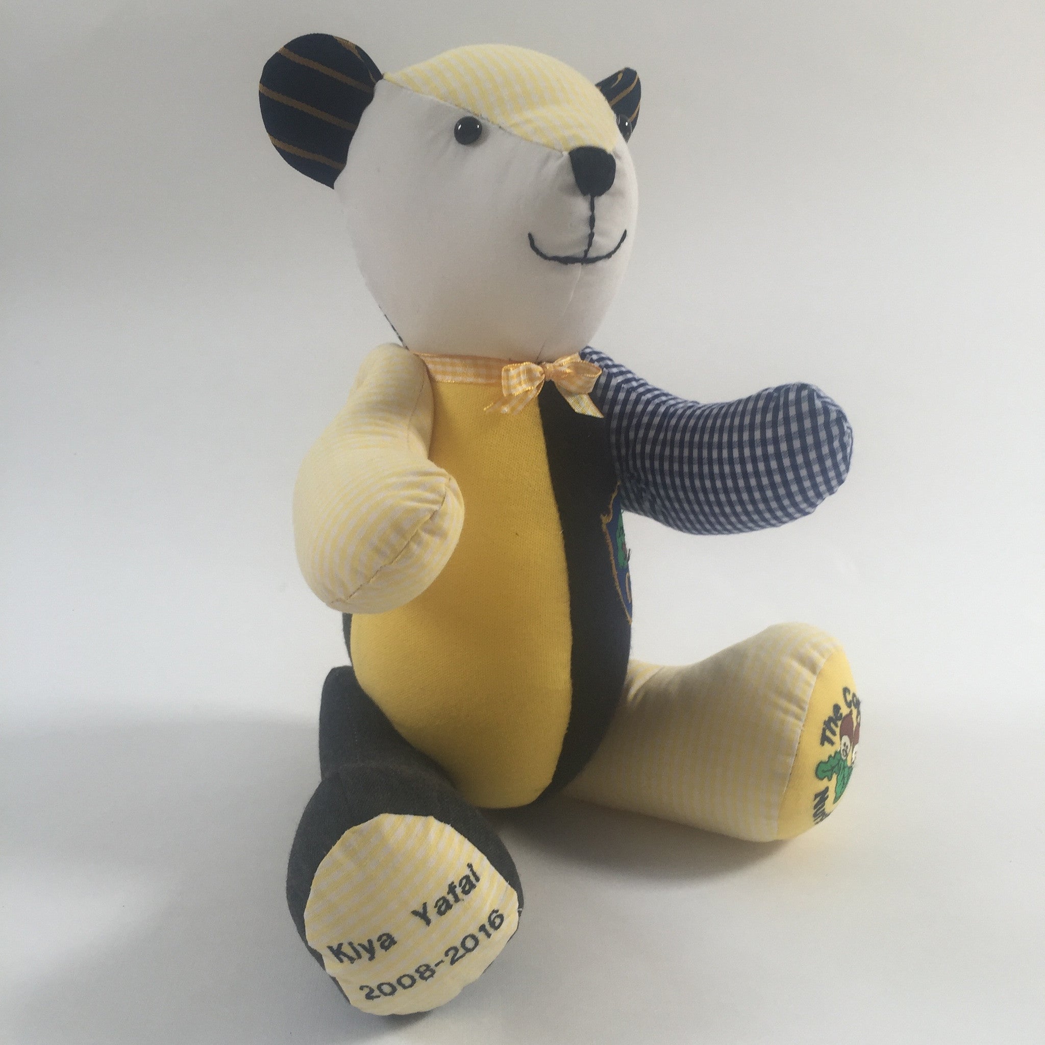 Custom Memory Bear Plush Toy - Personalized Keepsake for Graduates, School Leavers & Special Occasions | Perfect Gift for Graduation, Farewell & Cherished Memories