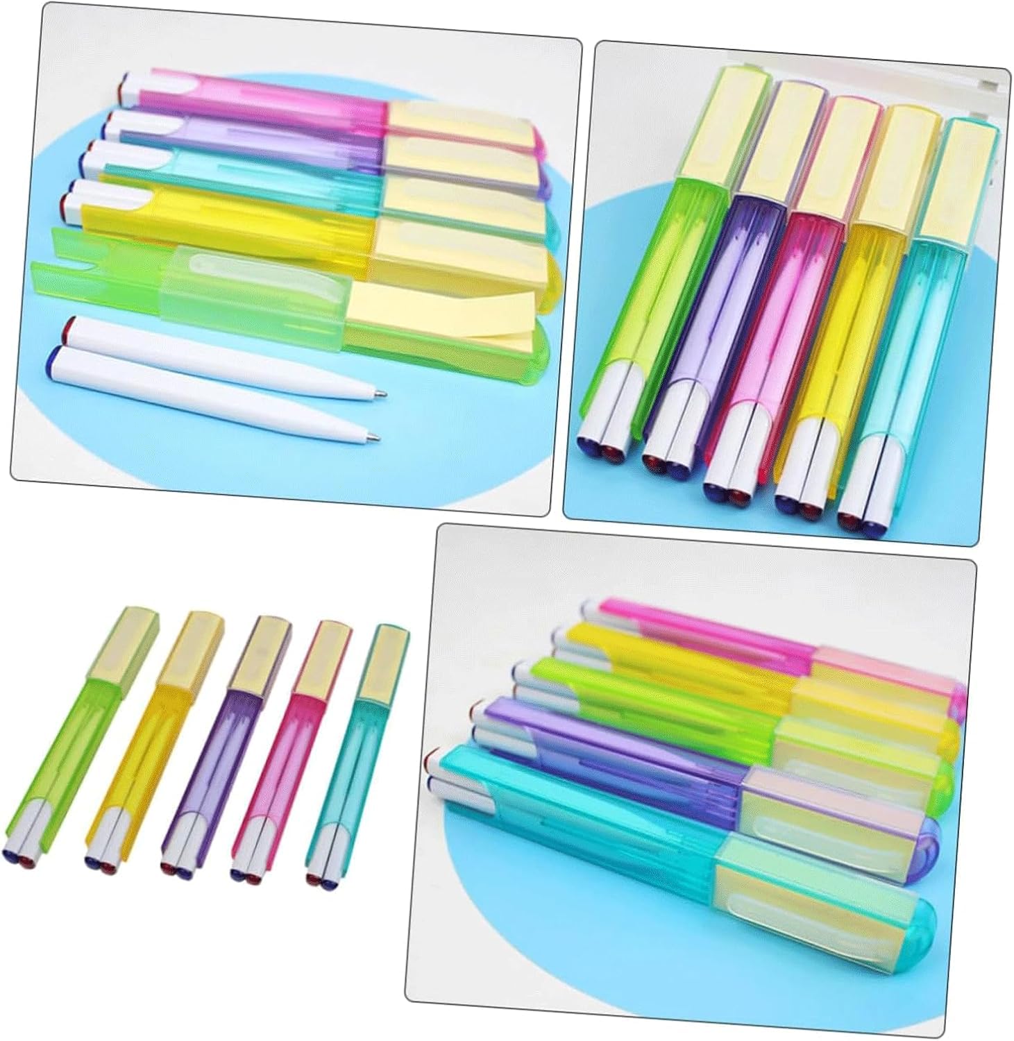 10-Pack Dual-Tip Gel Pens with Quick-Drying Ink - Smooth Writing Ballpoint & Rollerball Pens for School, Office & Business - Perfect for Note Taking, Journaling & Document Signing