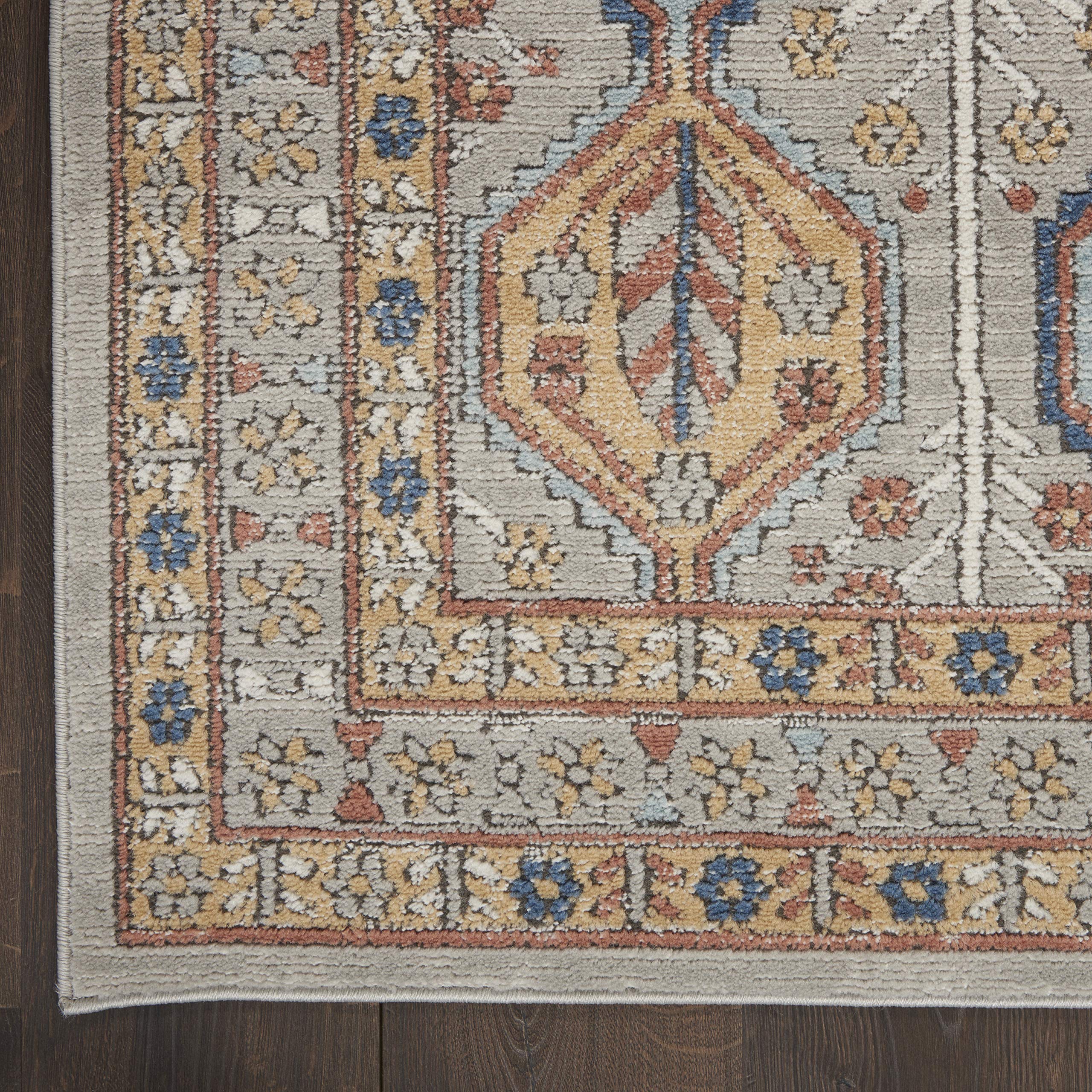 Nourison Concerto Bohemian Grey/Multi 6'7