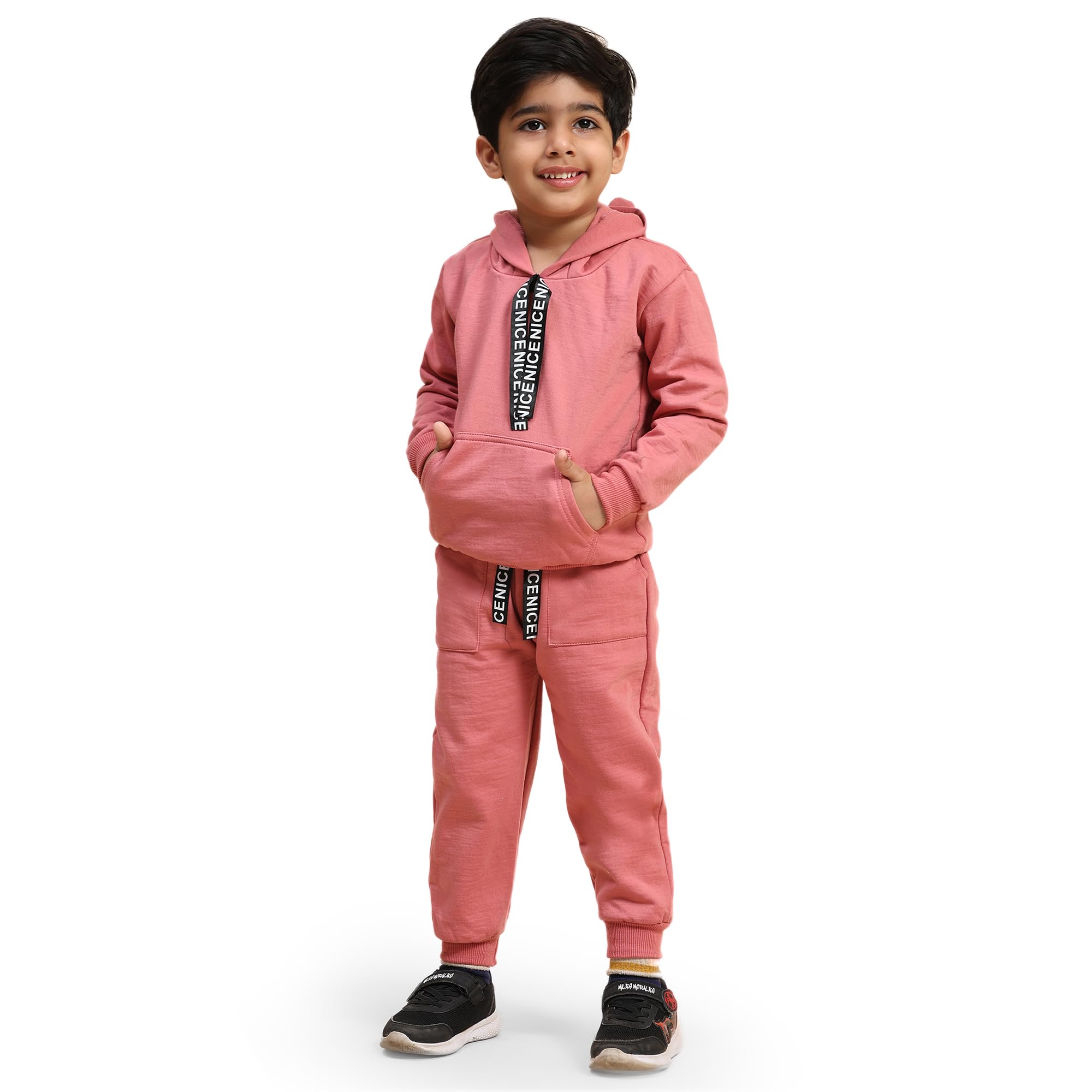 AMEEHA Kids Winter Tracksuit Set - Warm Fleece Sweatshirt & Pants for Boys & Girls | Cozy Outfit for School, Playdates & Outdoor Activities
