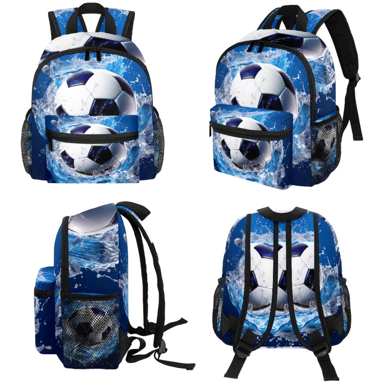Premium Travel & Work Backpack - Waterproof Blue Ocean Design for Men & Women | Perfect for Commuting, Hiking, Gym & Business Trips