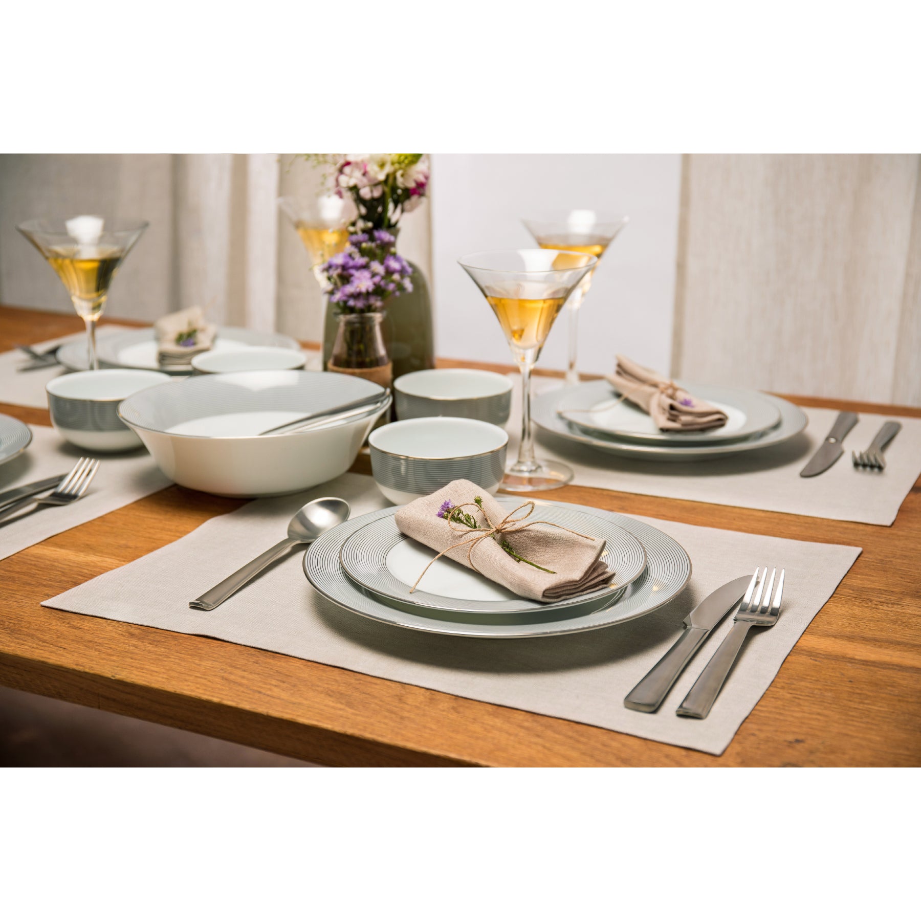 Premium Diana Medium Weight Placemats Set of 4 - Elegant Table Protection for Dining Room, Kitchen & Entertaining - Durable & Stylish Place Mats for Everyday Use & Special Occasions