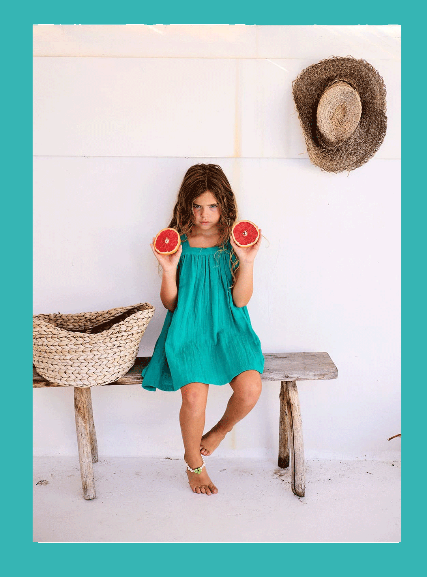 Green Fanelle Voile Dress by Arsene et les Pipelettes - Elegant Summer Maxi Dress for Beach, Wedding & Vacation
