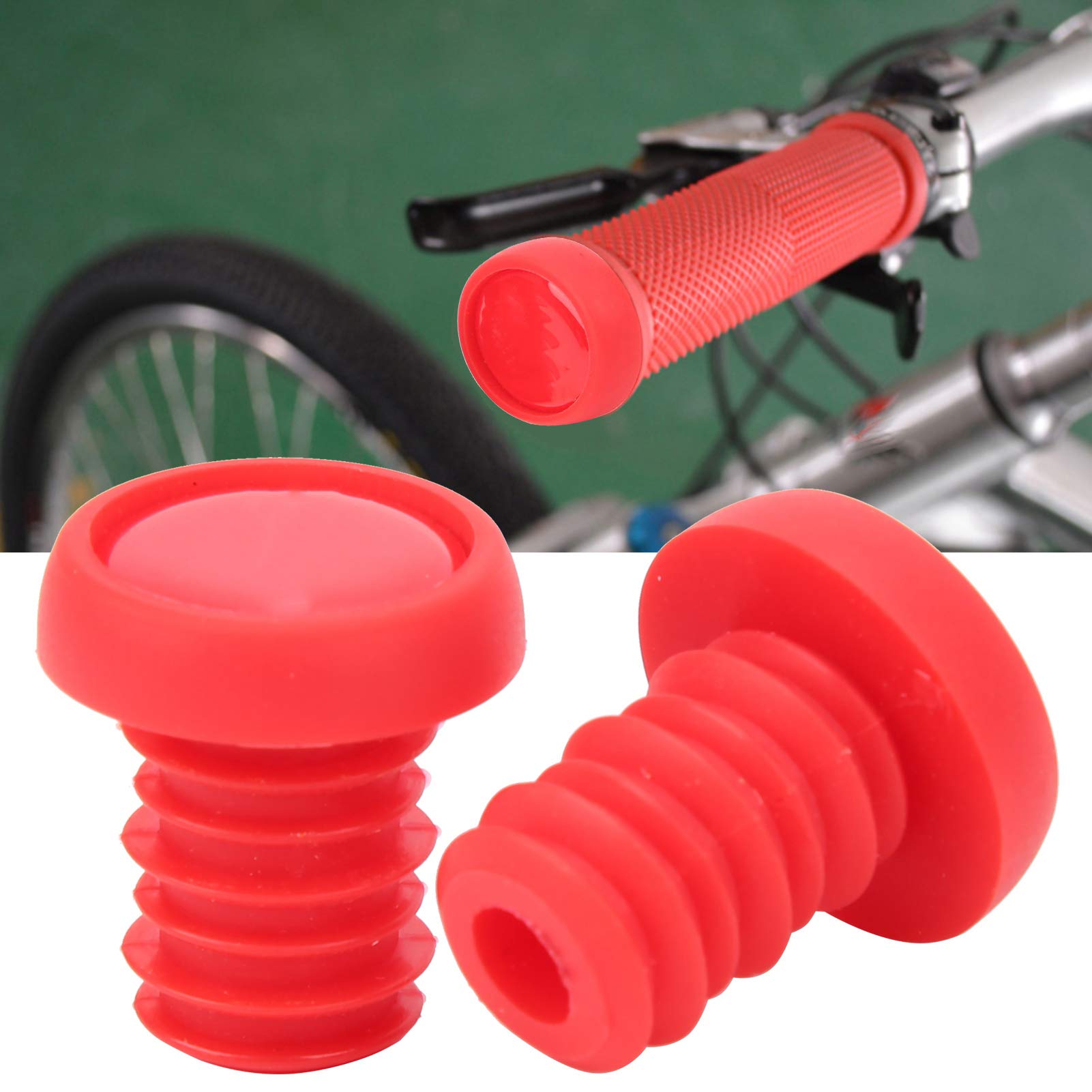 SUNGOOYUE Bike Handlebar End Plugs - Durable Polyester Rubber Bar End Screw Plugs for BMX, MTB, Road Bikes | Secure Grip & Safety Protection for Cycling, Commuting, Off-Road Adventures