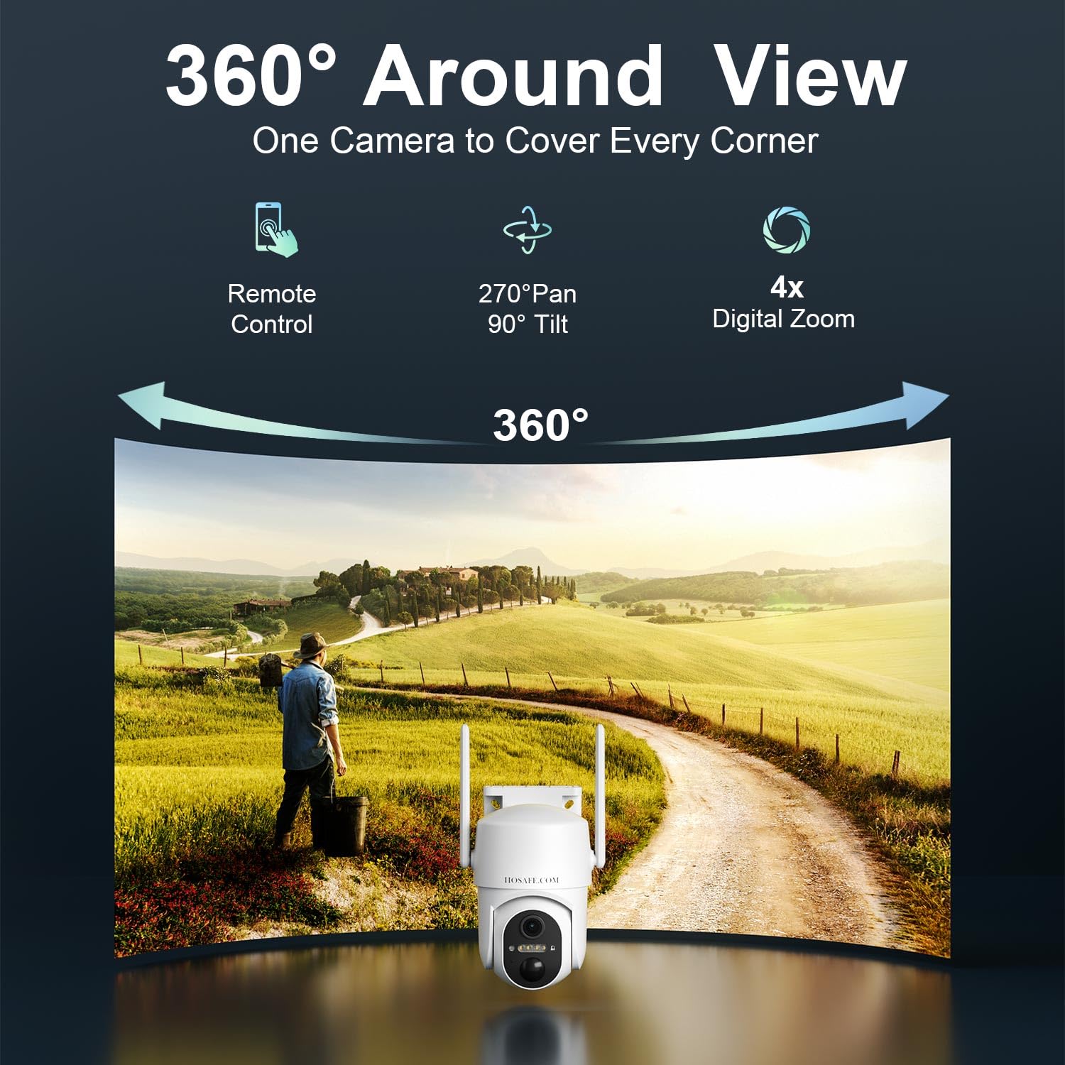 4G LTE Wireless Outdoor Security Camera with Motion Detection & Remote Viewing - No WiFi Needed - Ideal for Home, Business & Remote Property Surveillance