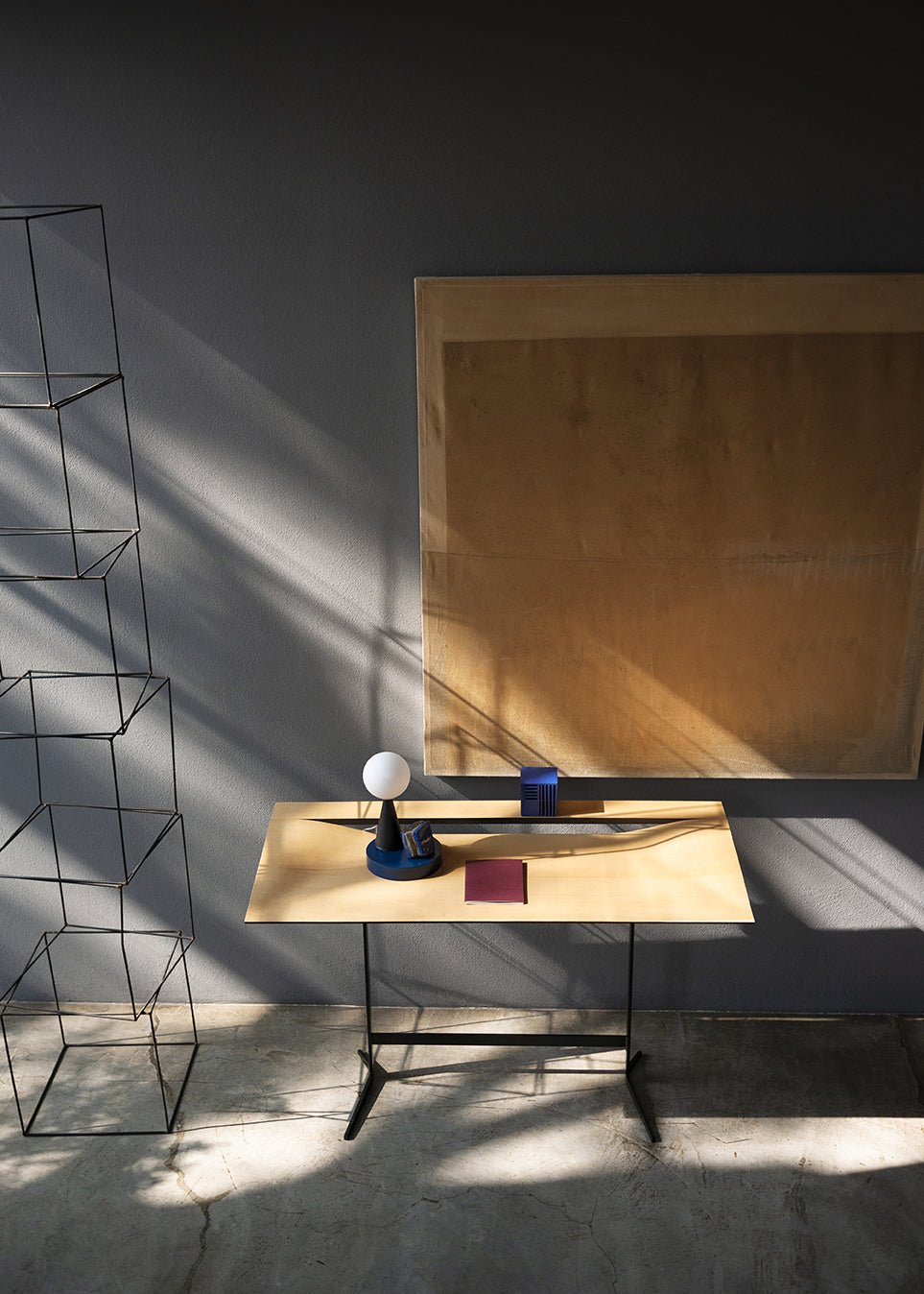 Bross Cut Desk - Modern & Stylish Home Office Desk for Small Spaces | Perfect for Remote Work, Study & Writing