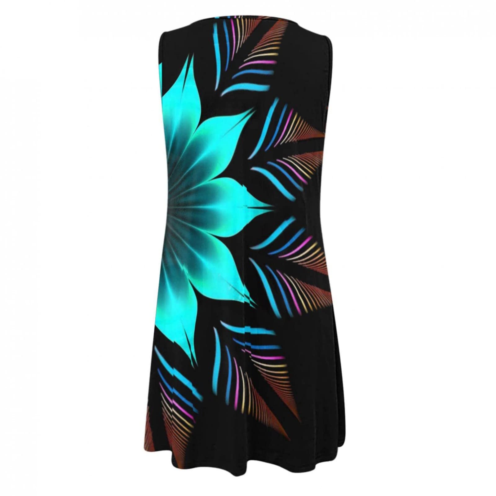 Trendy 2023 Floral Midi Dress for Women - Casual Summer Sundress, Cute Beach Vacation Outfit & Date Night Dress | Perfect for Outdoor Parties, Travel & Romantic Evenings