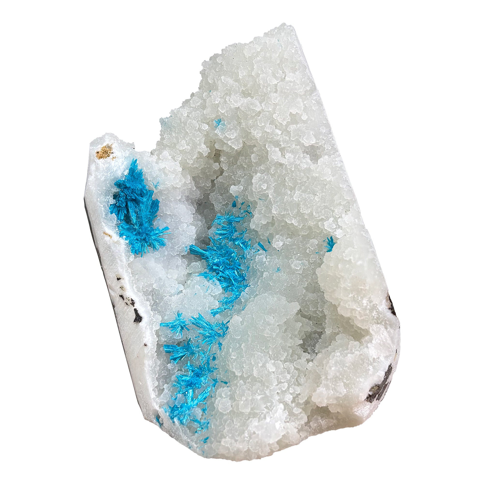 Natural Cavansite Crystal Gemstone Mineral Specimen - Rare Healing Stone for Energy Work, Chakra Balancing & Meditation | Collectible Mineral Display & Spiritual Decor (RMI664)