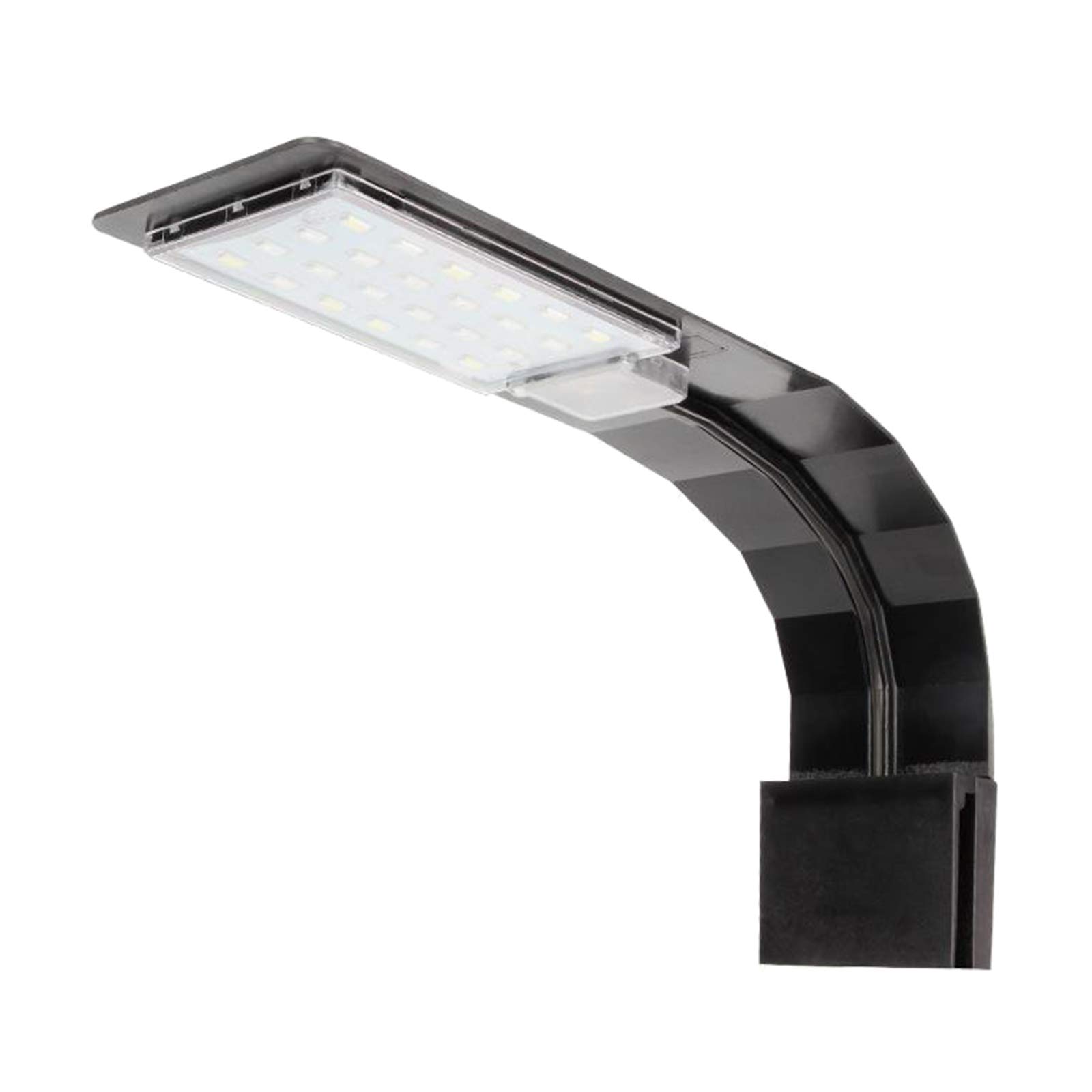 LOVIVER Full Spectrum LED Aquarium Light with Clip - Black Fishing Tank Lamp for Freshwater & Saltwater Aquariums | Perfect for Coral Growth, Planted Tanks & Fish Tank Lighting (EU Plug)
