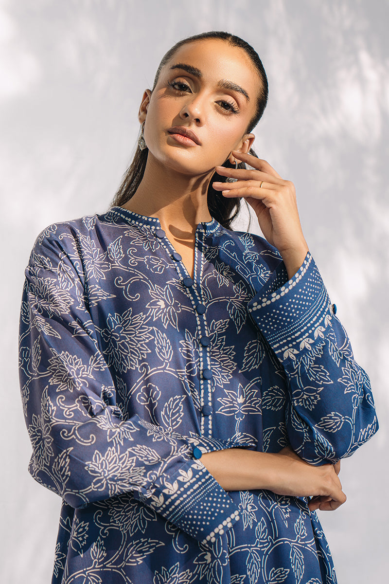Midnight Mosaic 2-Piece Linen Suit for Women - Breathable Summer Outfit for Beach Weddings & Garden Parties