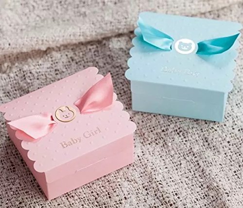 30 PCS Baby Shower Favors - Cute Angel Wings Chocolate Gift Box for Baby Girl & Boy, Birthday Party Supplies, Baby Shower Guests, Wedding Favors - Perfect for Gender Reveals, Christenings & 1st Birthday Celebrations