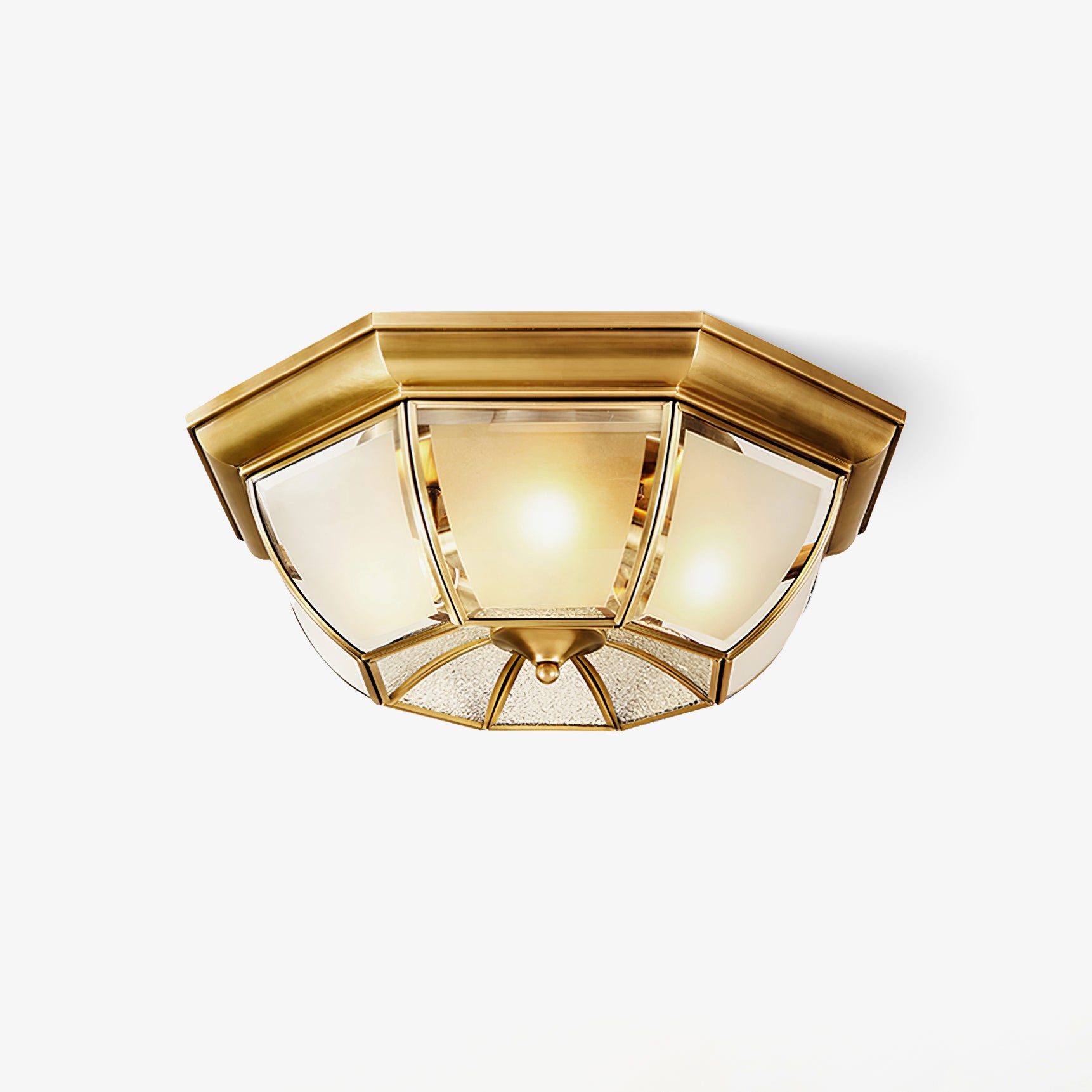 Vintage Brass Bowl Ceiling Light Fixture - Elegant Antique Style Pendant Lamp for Dining Room, Bedroom, or Living Room Decor