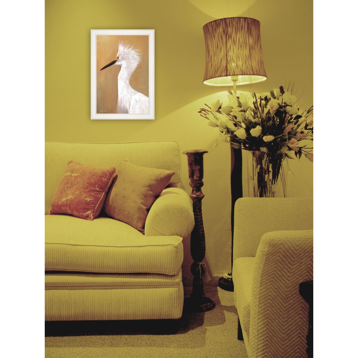 Bad Hair Day by Jacquee Krause - Ready to Hang Framed Art Print with White Frame - Perfect for Home Decor, Office Wall Art & Gift Giving