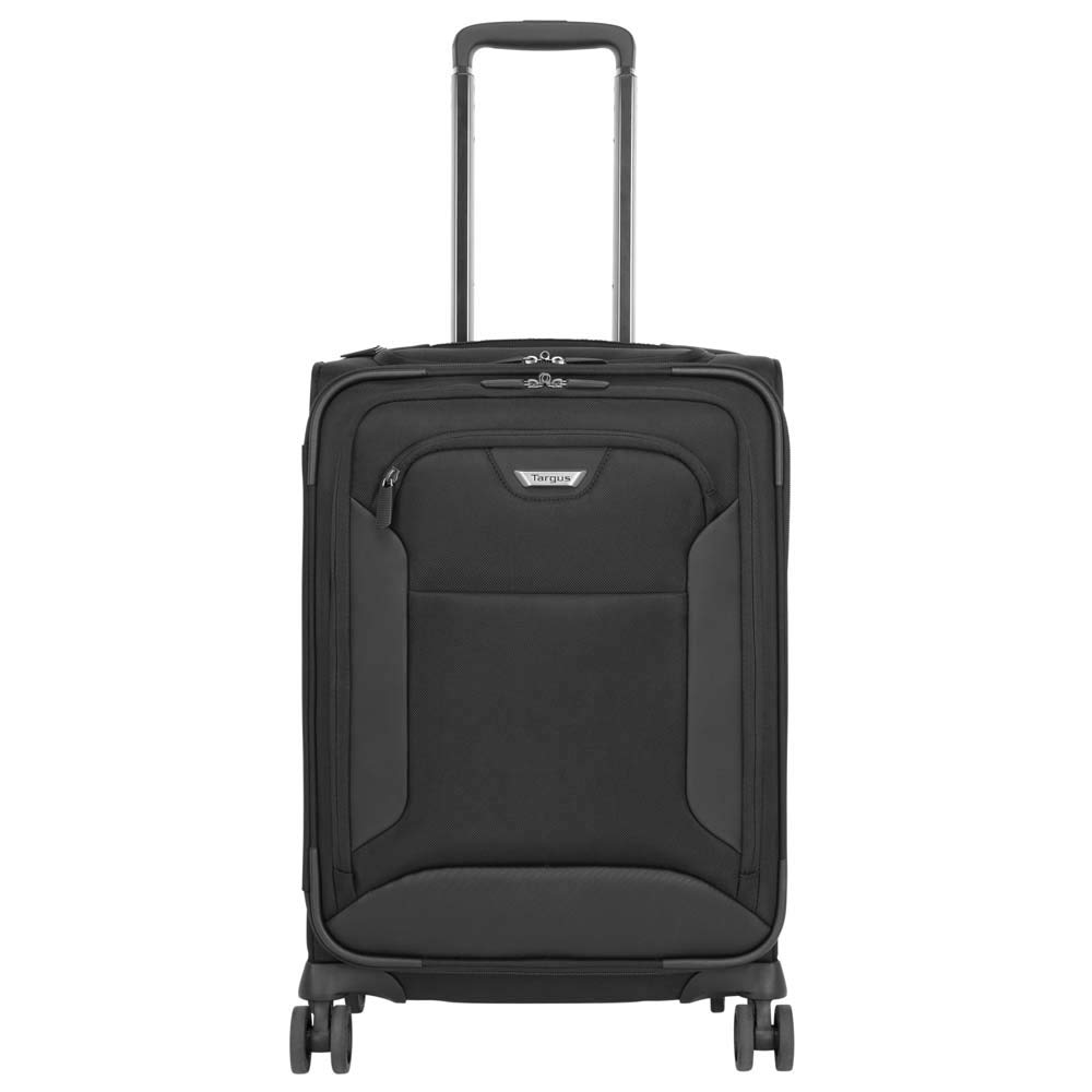 Targus Corporate Traveler 4-Wheel Rolling Laptop Bag for 15.6 Inch Notebook - Black (CUCT04R) | Business Travel, Office Commute & Airplane Carry-On Luggage