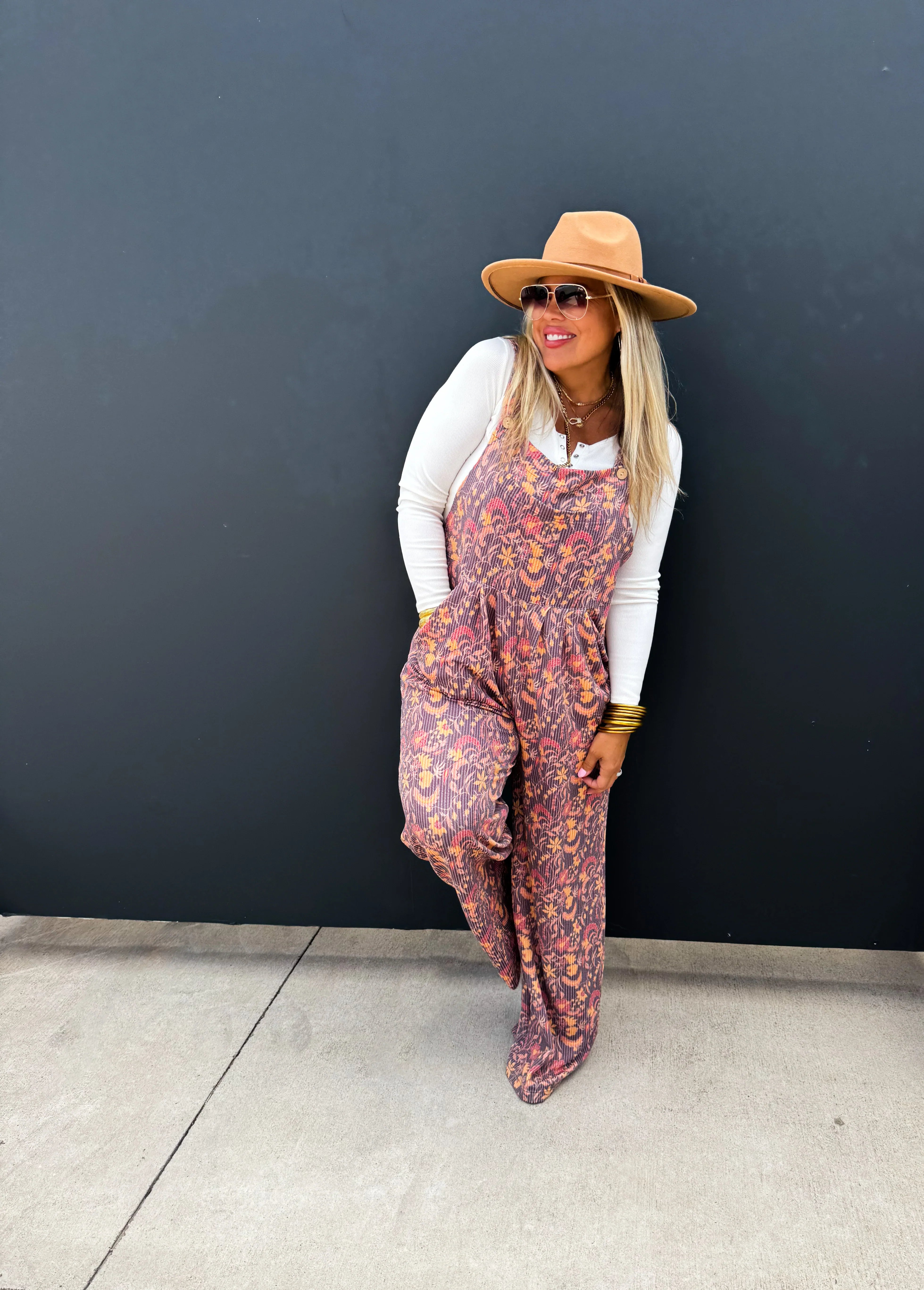PREORDER: Cassidy Fall Boho Overalls - 2 Stylish Colors for Women | Perfect for Autumn Outfits & Casual Wear