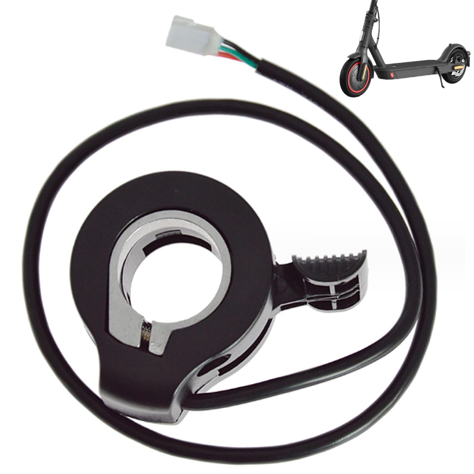 Universal ABS Black Non-Slip Thumb Throttle for Electric Scooters & E-Bikes - Replacement Throttle with Ergonomic Design - Perfect for Commuting, Off-Road Adventures & Urban Transportation