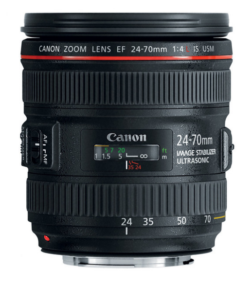 Canon EF 24-70mm f/4L IS USM Standard Zoom Lens for DSLR Cameras - Professional Photography, Travel & Landscape Shots