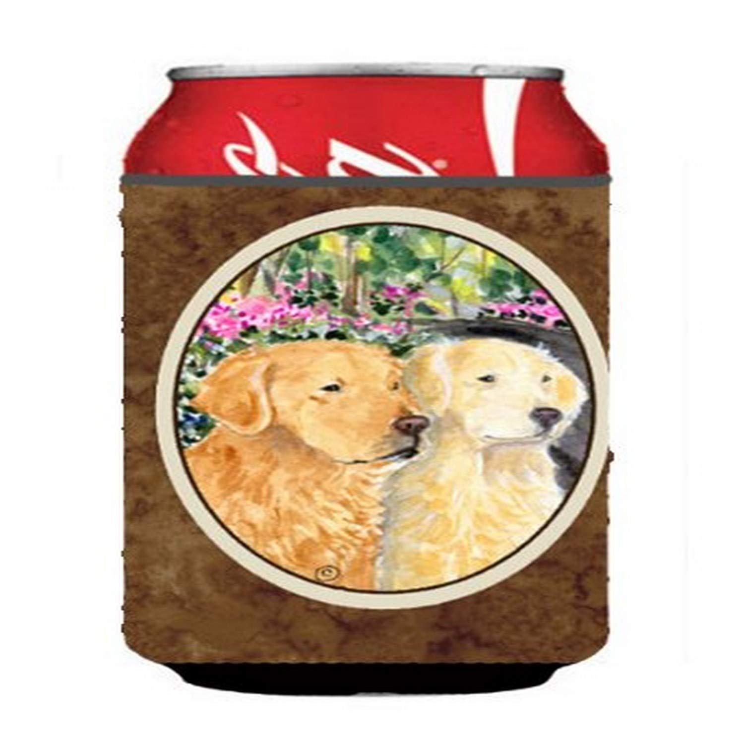 Golden Retriever Dog-Themed Can & Bottle Cooler Sleeve - Keep Drinks Cold for Pets, Parties & Outdoor Activities
