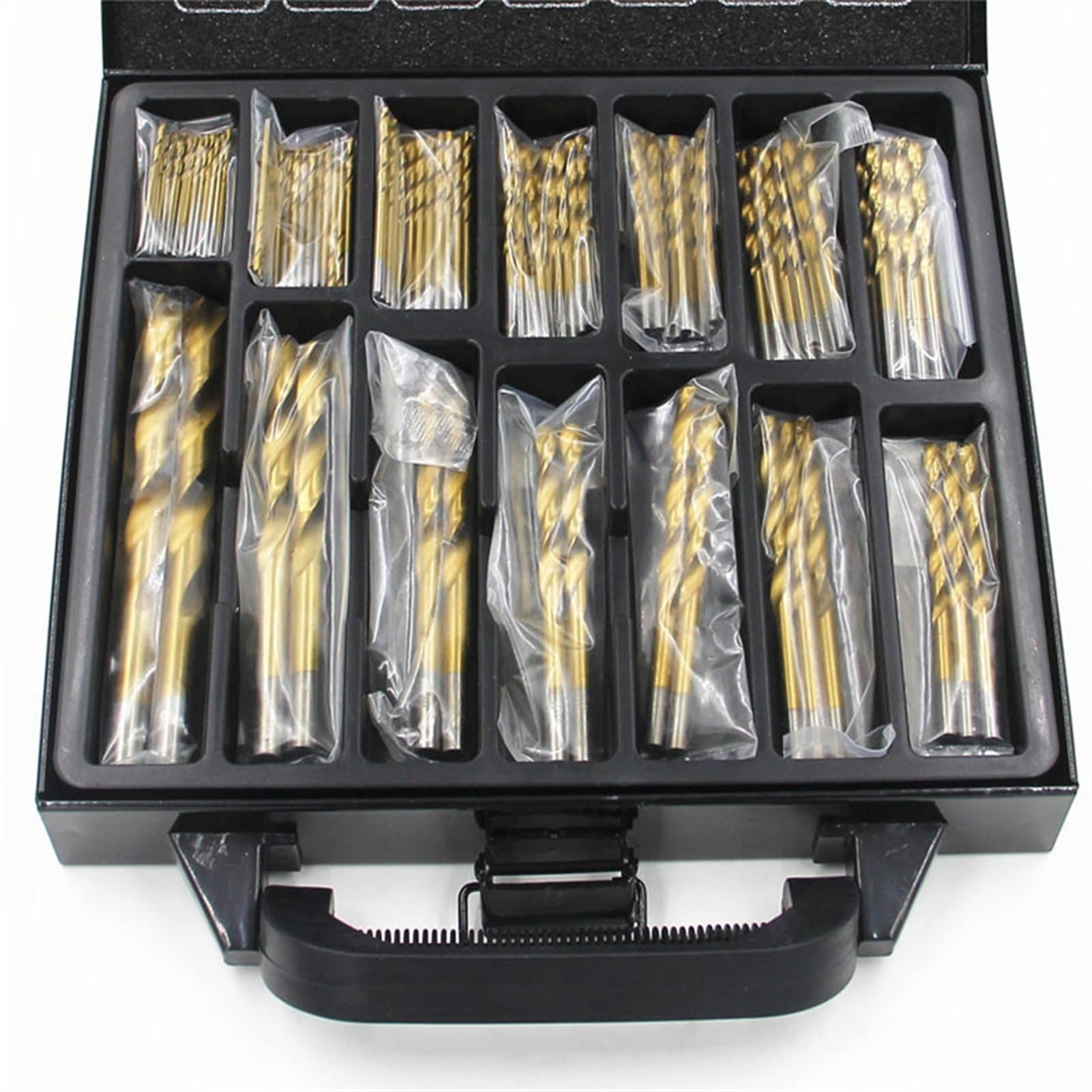 KIRANDY 99-Piece Titanium Coated HSS Twist Drill Bit Set (1.5-10mm) for Wood, Metal & Plastic - Durable Drill Bits with Storage Case | Perfect for DIY Projects, Home Repairs & Professional Use