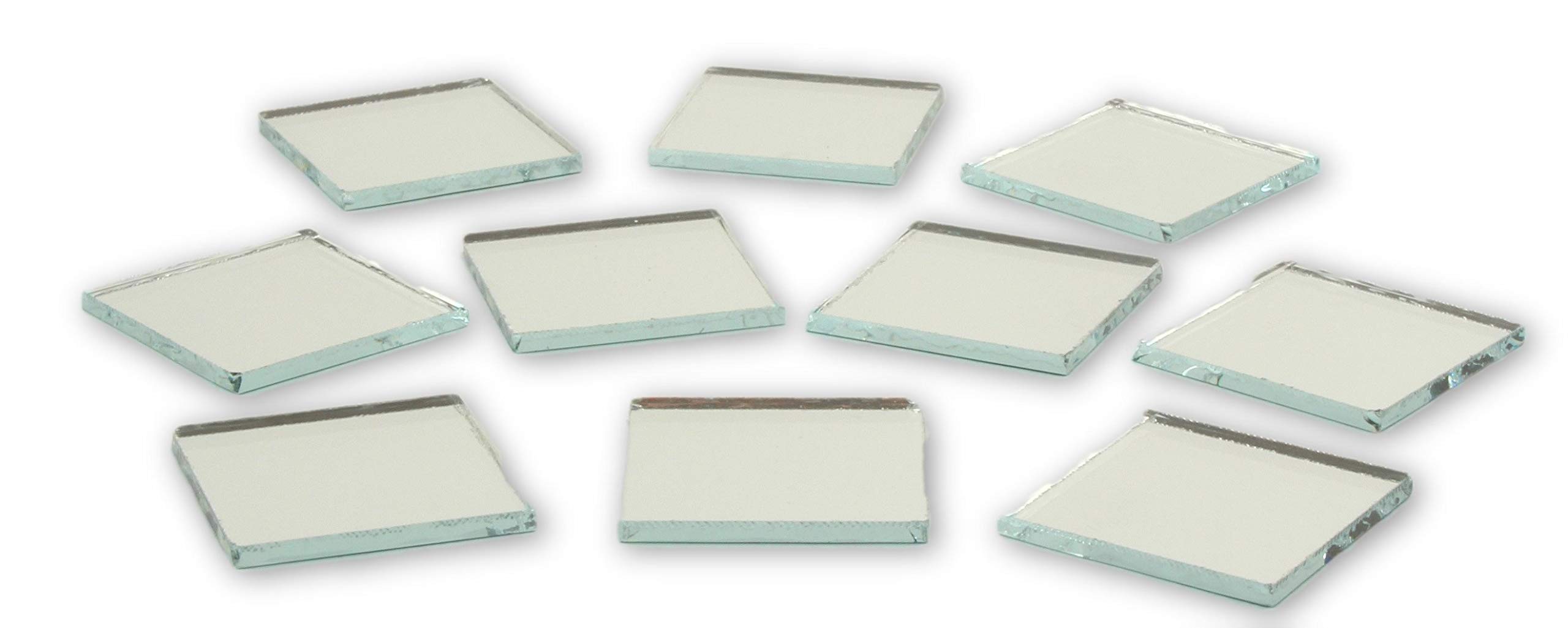 1 Inch Small Mini Square Craft Mirror - 25 Pieces Mirror Mosaic Tiles for DIY Art, Home Decor, Scrapbooking & Wall Mosaic Projects