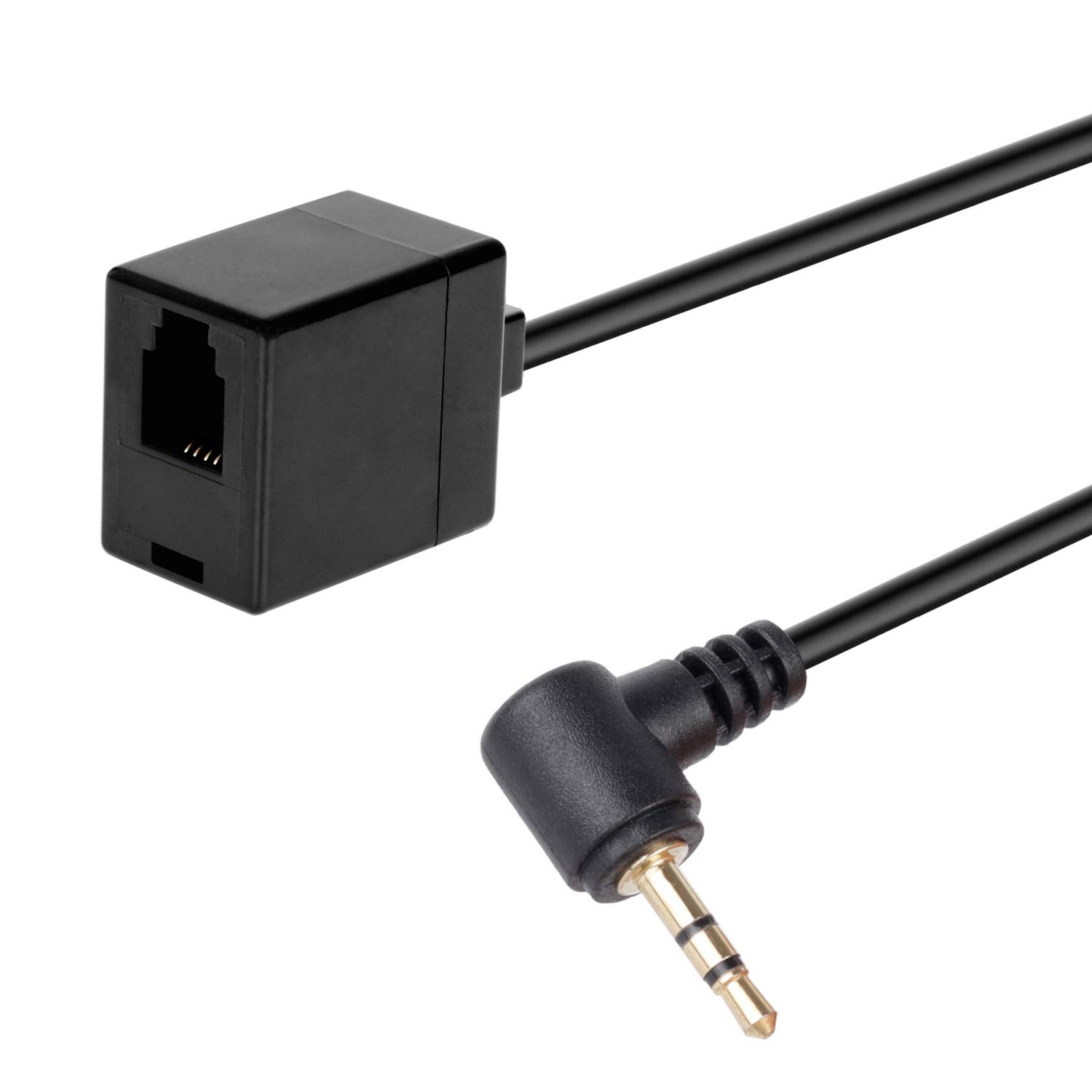 VoiceJoy Female RJ9/RJ22 to Male 2.5mm Headset Adapter Converter - Compatible with Office Phones, Call Centers & Customer Service Headsets