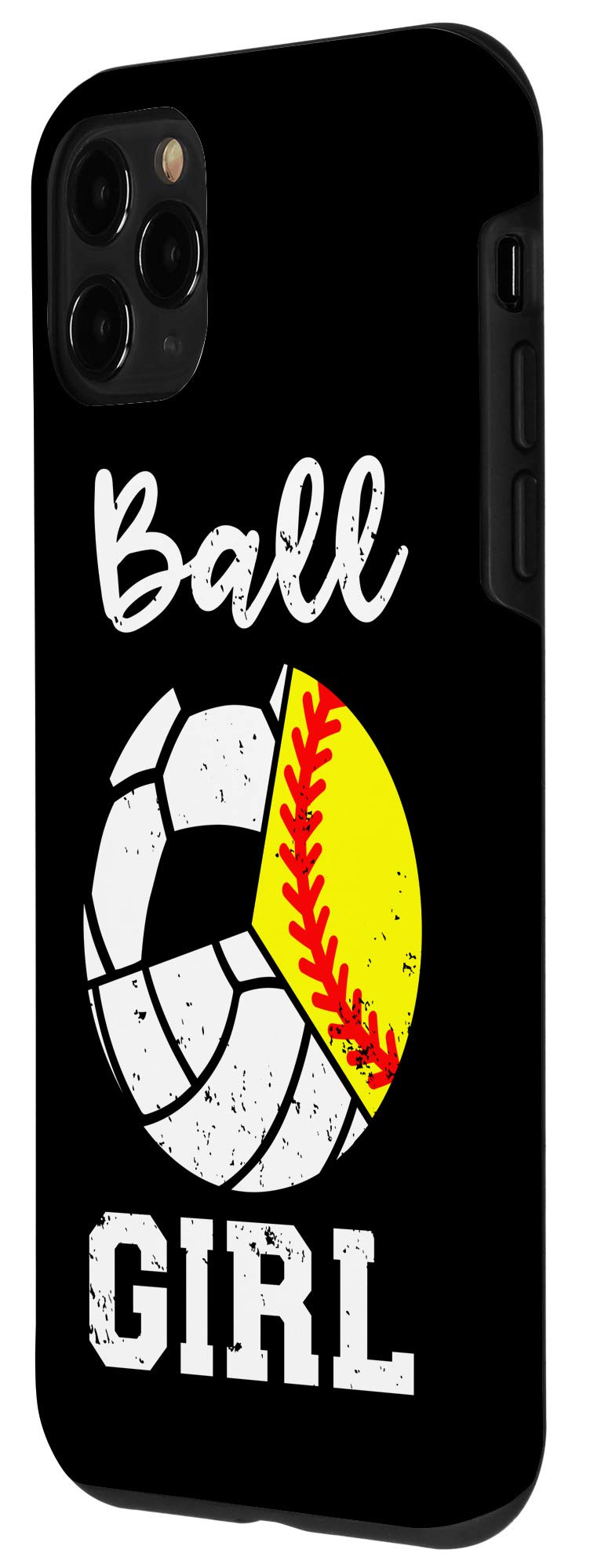 iPhone 11 Pro Case - Funny Ball Girl Design for Soccer Softball Volleyball Players | Perfect Sports Gift for Athletes & Fans