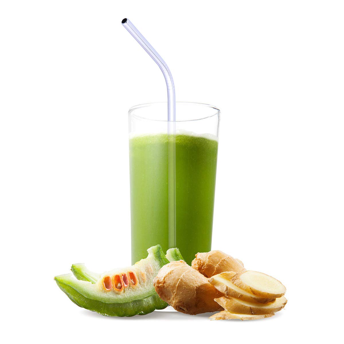 Eco-Friendly Reusable Stainless Steel Drinking Straws - 1 Pack Straight Metal Straws for Smoothies, Iced Coffee & Cocktails | BPA-Free, Dishwasher Safe & Durable