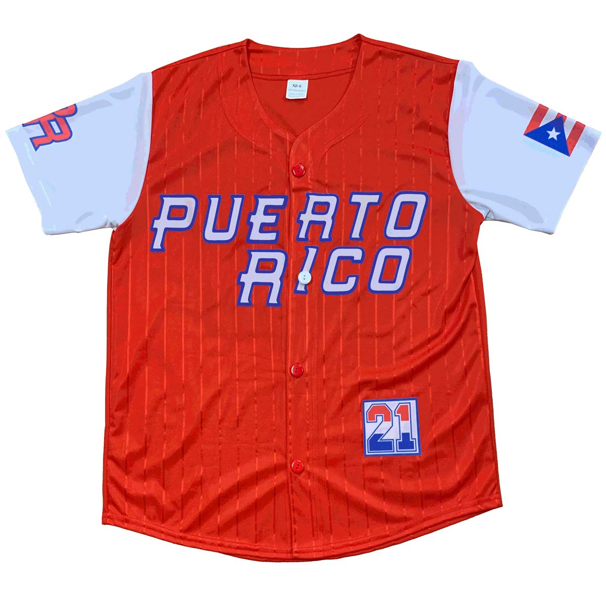 Authentic Puerto Rico Red Baseball Jersey - Official MLB Style for Fans & Players - Perfect for Games, Sports Events & Casual Wear