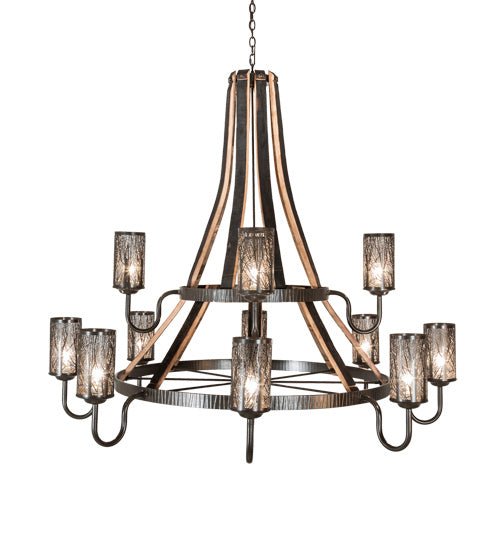 12-Light Crystal Chandelier for Dining Room - Modern Ceiling Light Fixture with LED Bulbs for Home Decor & Luxury Lighting