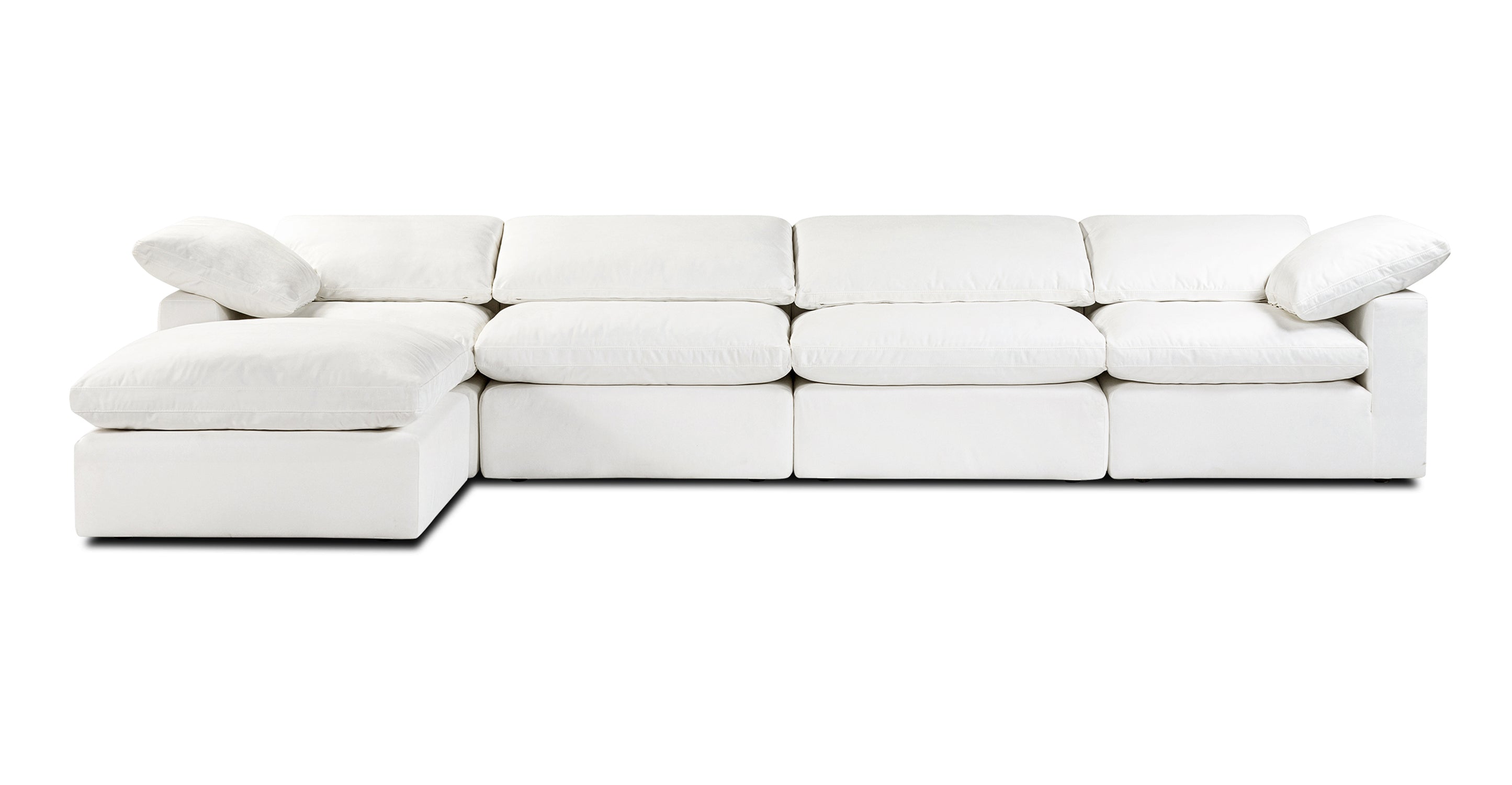 5-Seat Aspen Modular L-Shaped Sectional Sofa - Modern Living Room Furniture for Small Spaces & Apartments - Perfect for Family Gatherings & Movie Nights