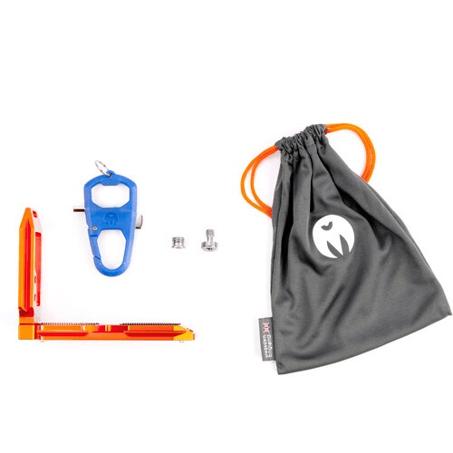 3 Legged Thing QR11 FBC 2.0 Universal L Bracket for DSLR Cameras - Copper Orange | Quick Release Plate, Tripod Mount, Vertical Shooting | Perfect for Photography, Vlogging & Outdoor Adventures