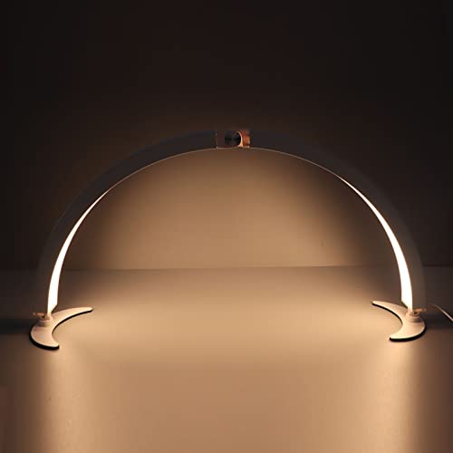 UBERSWEET® Eyelash Extension LED Floor Lamp - 7 Color Changing Half Moon Light for Lash Techs, Beauty Salons, Eyebrow & Tattoo Artists - Perfect for Lash Application, PMU, Skincare & Facial Treatments