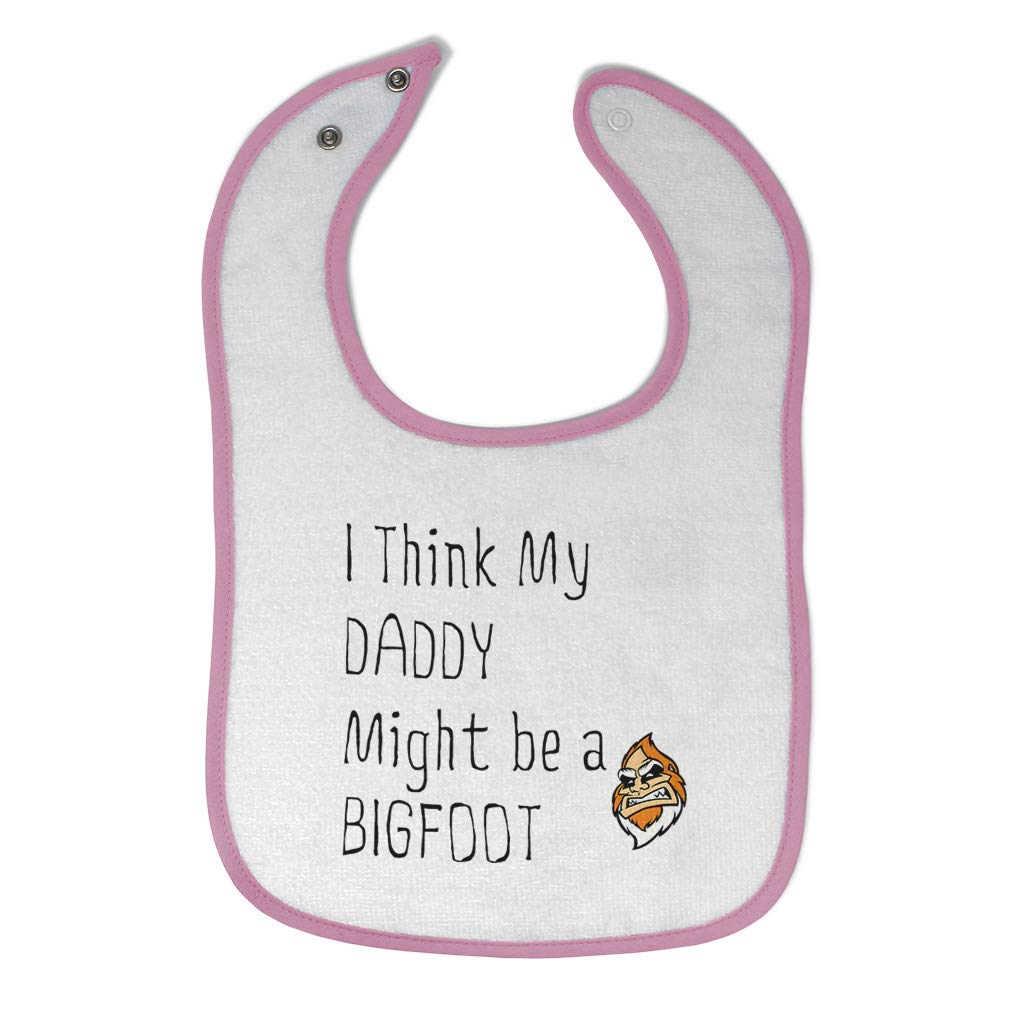 Soft Cotton Baby Bibs & Burp Cloths Set - Bigfoot Dad Design for Toddler Girls & Boys - Perfect for Father's Day Gifts, Feeding Time & Messy Play