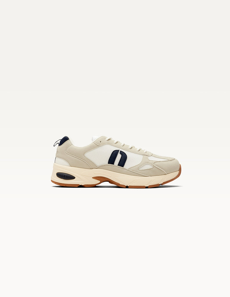 Odaje Max Sneaker - Light Grey & Navy Running Shoes for Men | Comfortable Athletic Shoes for Jogging, Gym & Casual Wear