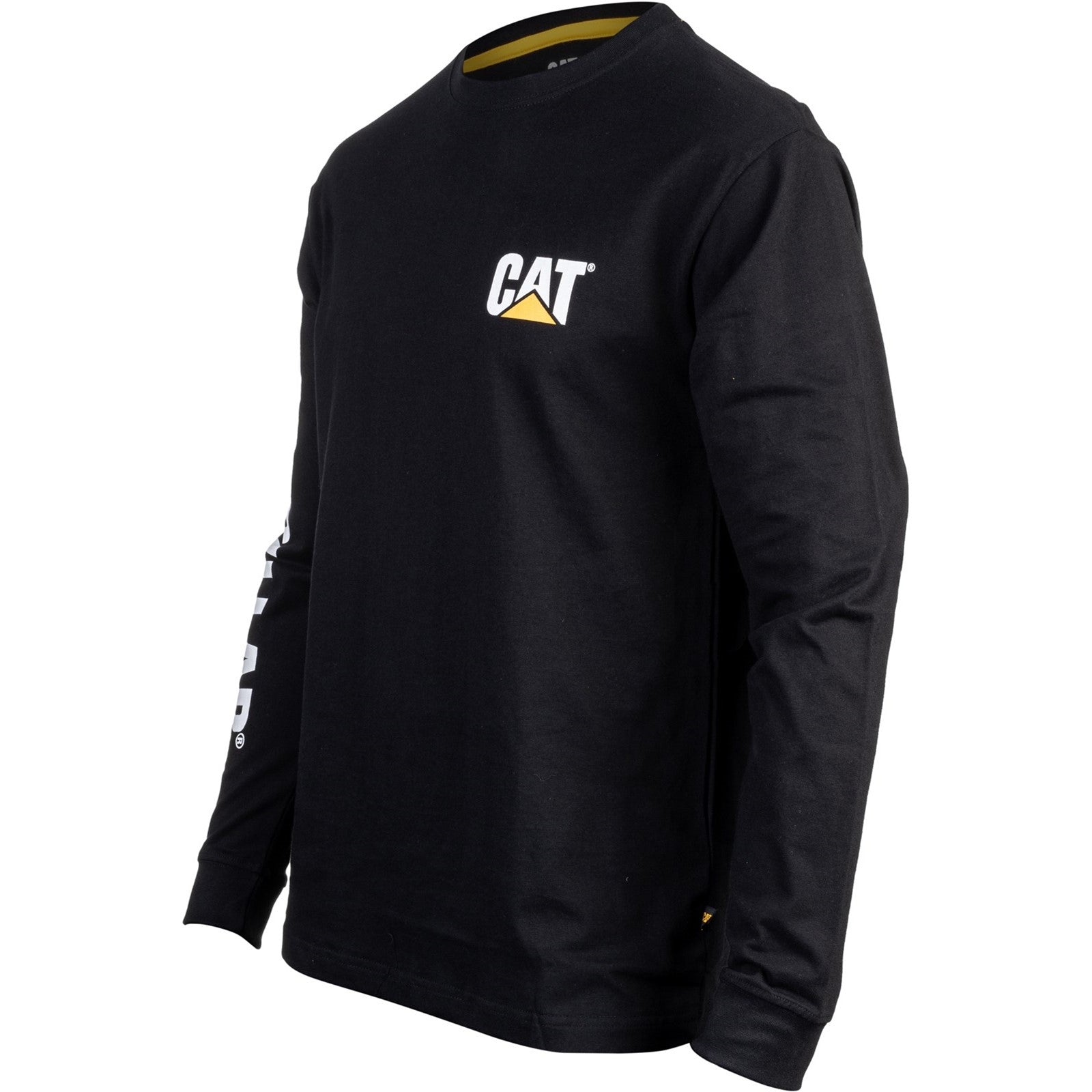 Caterpillar Branded Long Sleeve T-Shirt for Men - Heavy Duty Work Shirt for Construction, Outdoor & Casual Wear