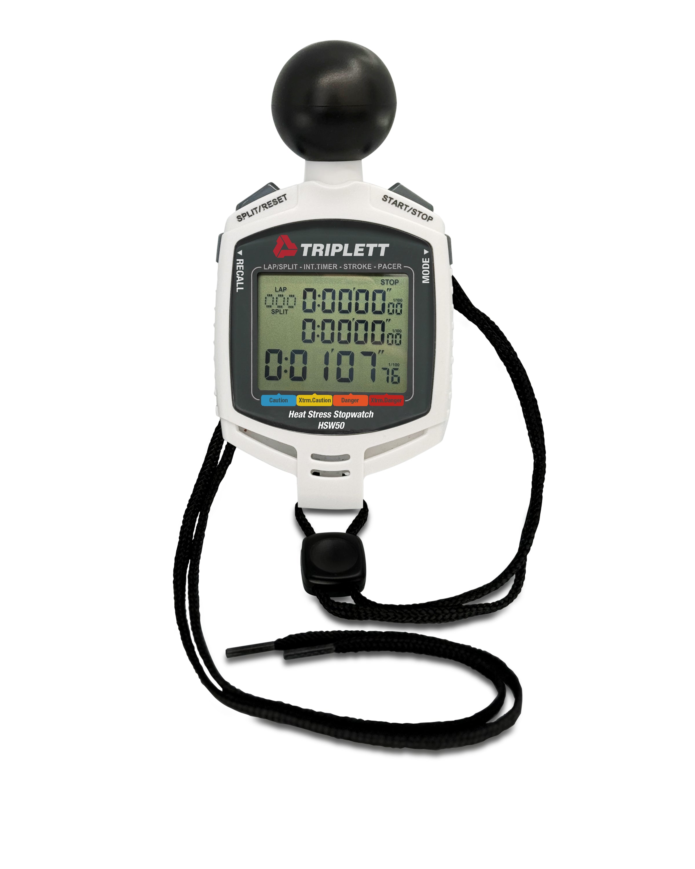 HSW50 Heat Stress Stopwatch with Temperature & Humidity Monitoring - Ideal for Outdoor Sports, Construction, and Industrial Safety