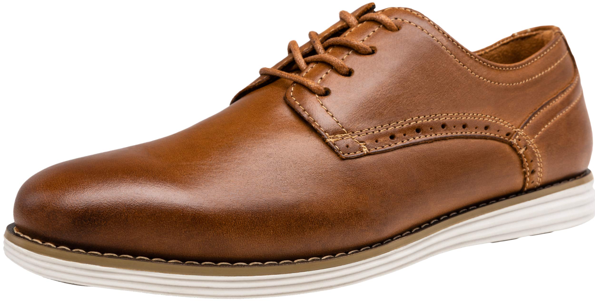 Vostey Men's Leather Dress Shoes - Business Oxford Shoes for Formal & Casual Wear - Perfect for Office, Weddings & Special Occasions