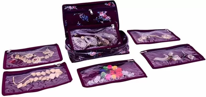 RK RETAILER Travel Makeup Organizer Bag - Waterproof Cosmetic Case with Washable Pouch for Women | Perfect for Air Travel, Gym, and Daily Storage