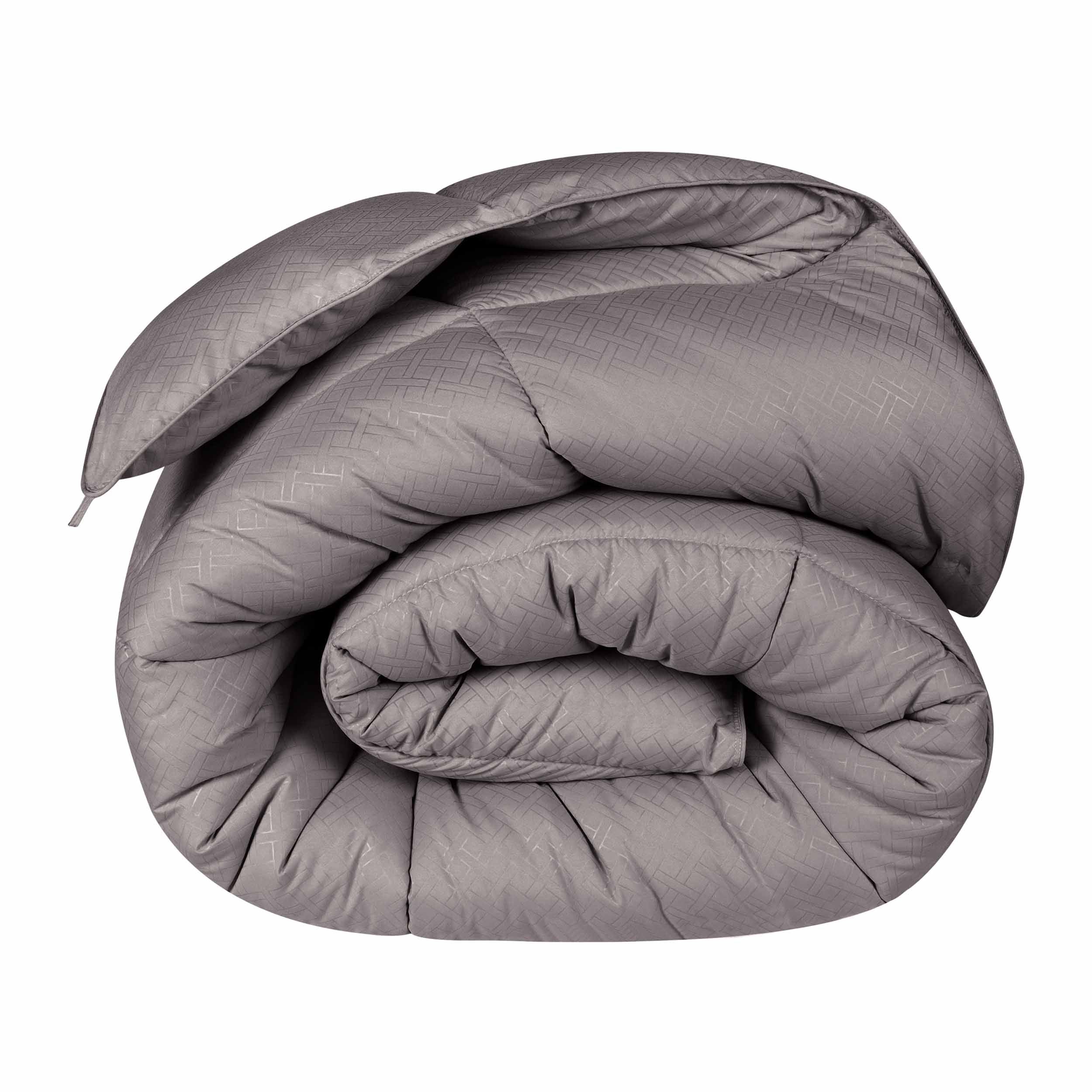 Luxury Basketweave Plush Down Alternative Comforter - Hypoallergenic & Breathable All-Season Bedding for Master Bedroom, Guest Room & Dorm