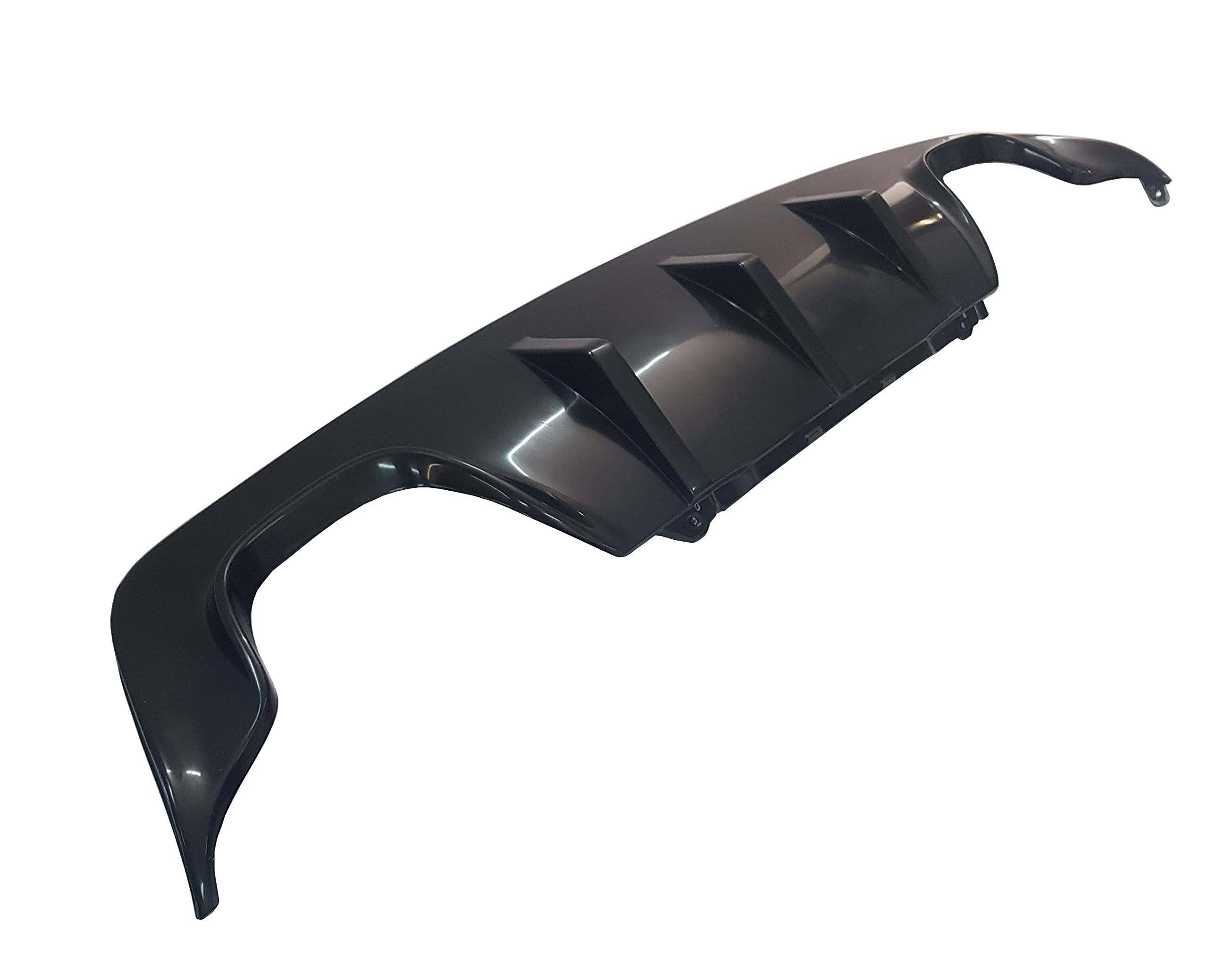 Lasscar Rear Bumper Diffuser Splitter Lip with Two Whips - Unique Design for BMW E60 M-Tech/M-Sport/M-Packet | Enhances Aerodynamics & Sporty Look | Perfect for Car Enthusiasts & Performance Upgrades