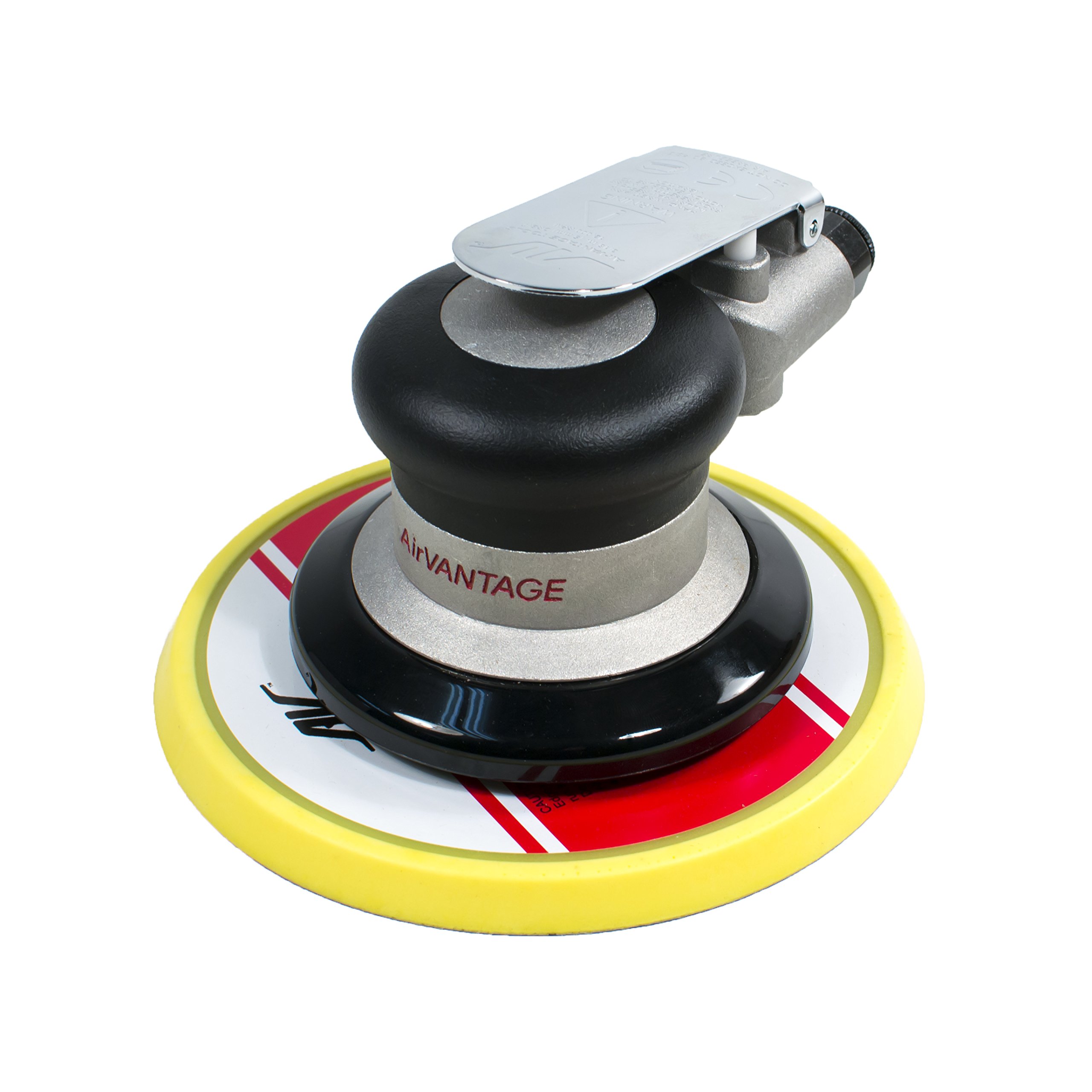 AirVANTAGE 6 Inch Random Orbital Palm Sander with PSA Vinyl Pad - 3/32 Inch Orbit for Woodworking, Sanding & Finishing | Perfect for DIY Projects, Furniture Refinishing & Auto Body Work