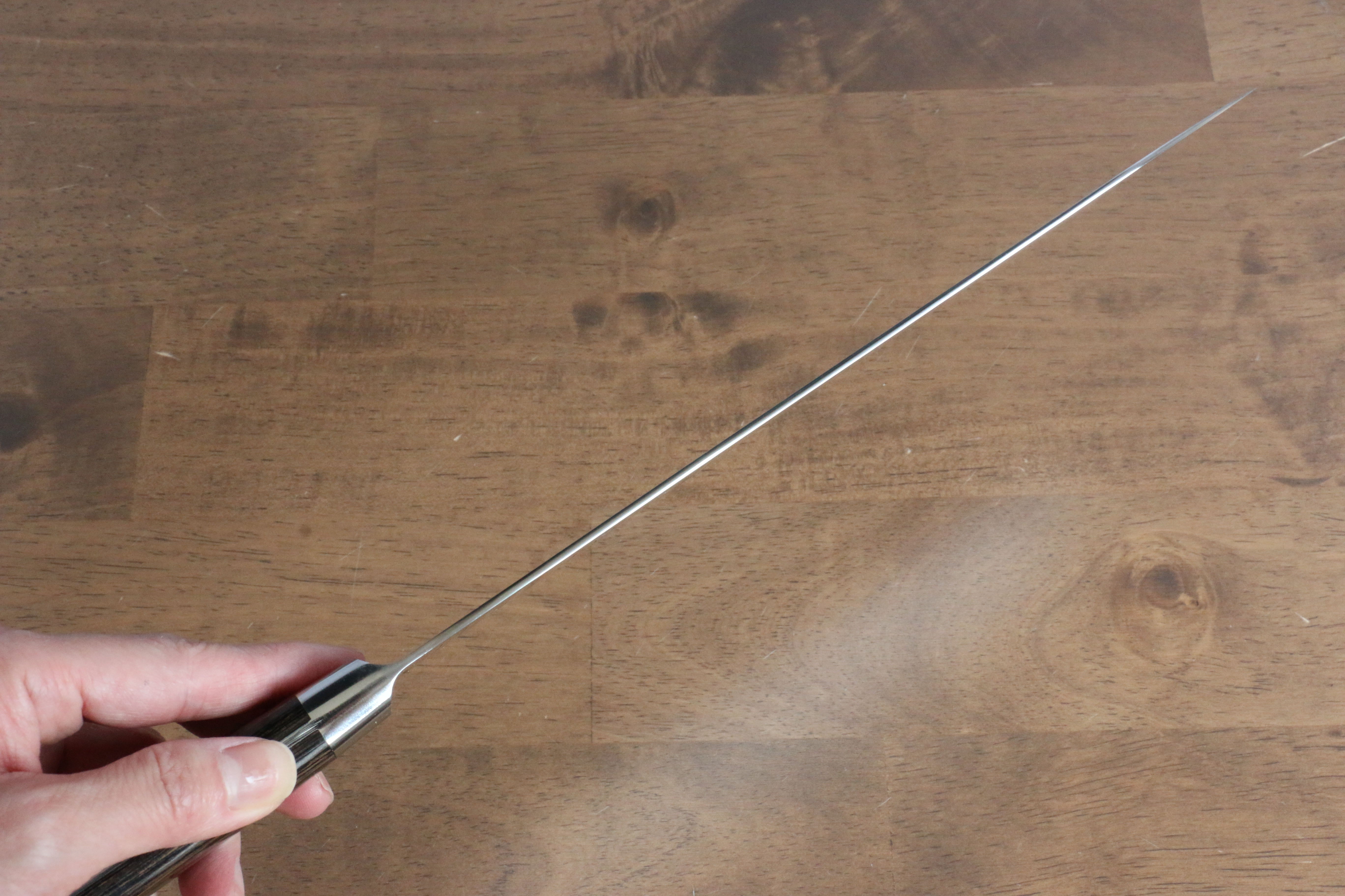 Premium Seisuke SG2 Gyuto Japanese Chef Knife 240mm with Brown Pakka Wood Handle - Perfect for Sushi, Sashimi & Precision Cutting in Professional Kitchens