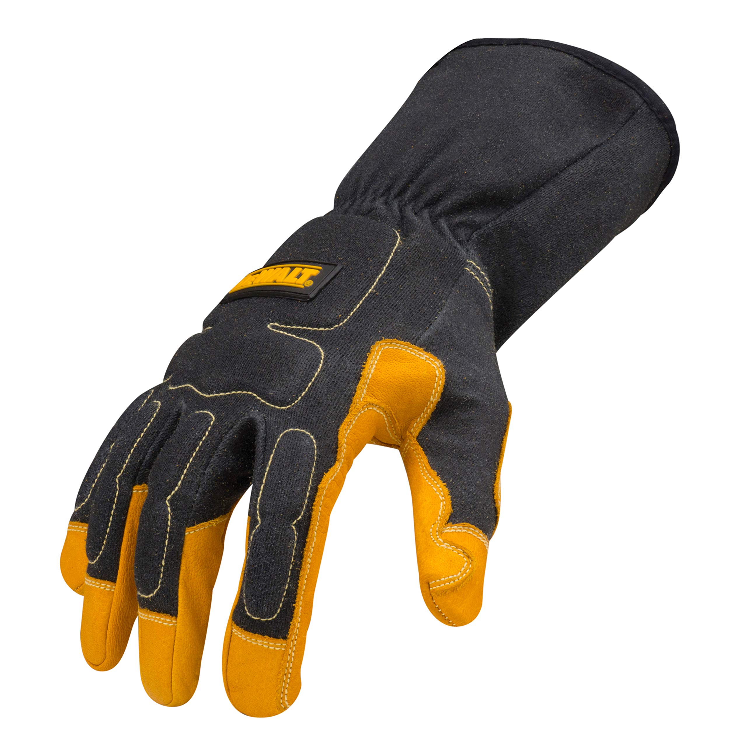 DEWALT Premium MIG TIG Welding Gloves DXMF02051 - Heat Resistant Leather Gloves for Men & Women - Ideal for Metal Fabrication, Welding Projects & DIY Repairs