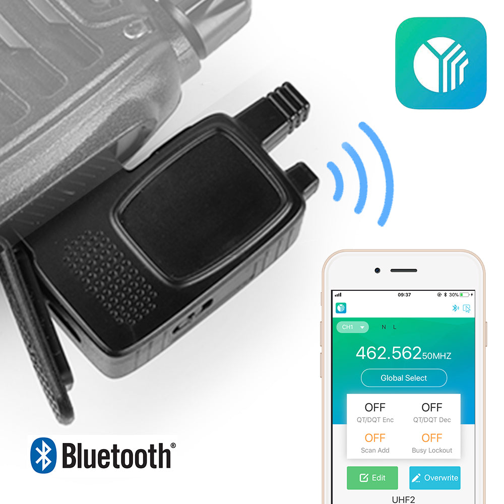 Baofeng 888S Wireless Bluetooth Programming Adapter - AS001 Bluetooth Dongle for Easy Radio Programming | Perfect for HAM Radio Enthusiasts & Emergency Communication
