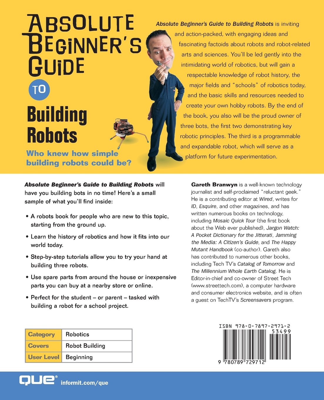 Absolute Beginner's Guide to Building Robots - Step-by-Step DIY Robotics Kit for Kids & Adults | Learn Robotics at Home, School or Makerspace Projects