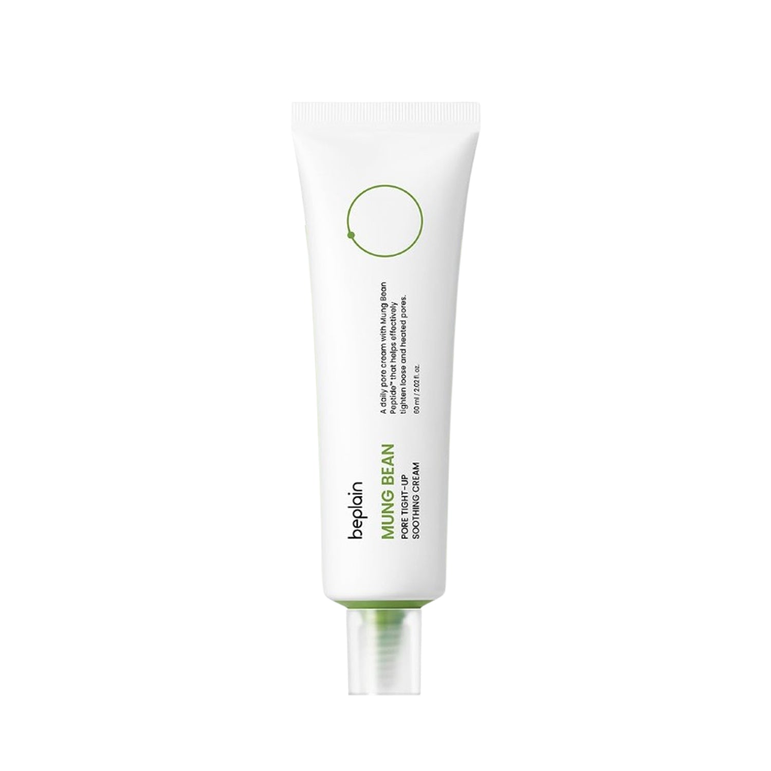 Beplain Mung Bean Pore Tightening Soothing Cream 60ml - Korean Skincare for Oily & Acne-Prone Skin - Daily Moisturizer for Pore Minimizing & Skin Calming