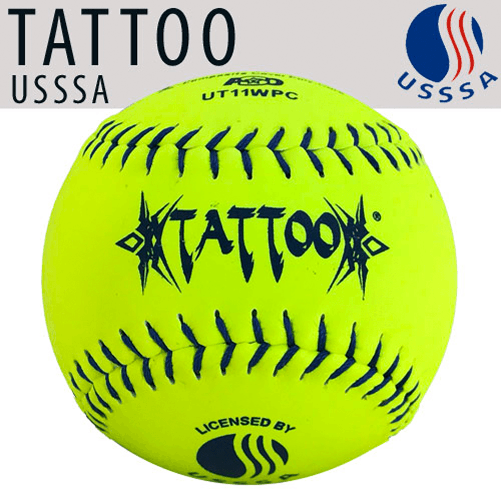 AD Starr Tattoo Classic W USSSA 11 Composite Slowpitch Softballs UT11WPC - Official Game Balls for Tournament Play & Recreational Softball