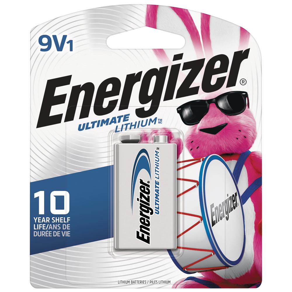 Energizer 9V Lithium Battery - Long Lasting Power for Smoke Detectors, Toys & Electronics - Premium Alkaline Replacement Battery for Home & Office Use