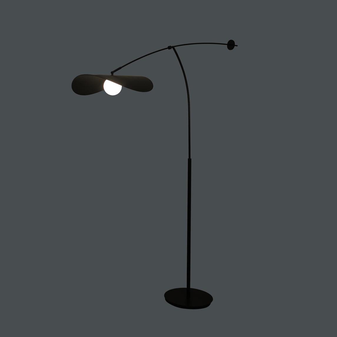 Modern Alonso Floor Lamp with Adjustable Height - Stylish LED Standing Light for Living Room, Bedroom & Office - Perfect for Reading, Working & Relaxing