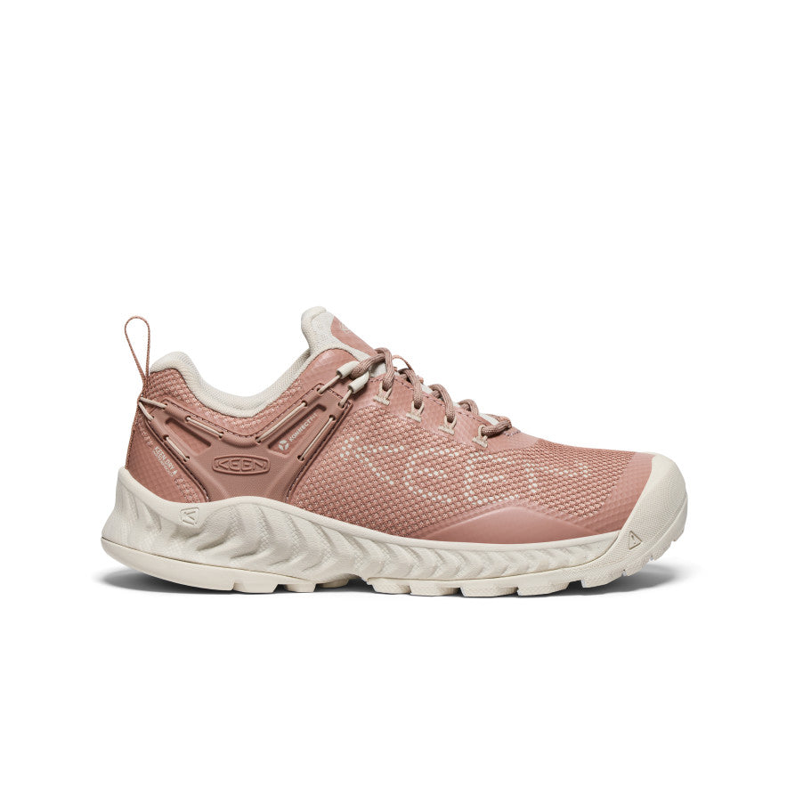 NXIS EVO Women's Waterproof Hiking Shoes - Warm Taupe/Raw Umber | Outdoor Trail Running, Winter Walking & Travel Comfort Footwear